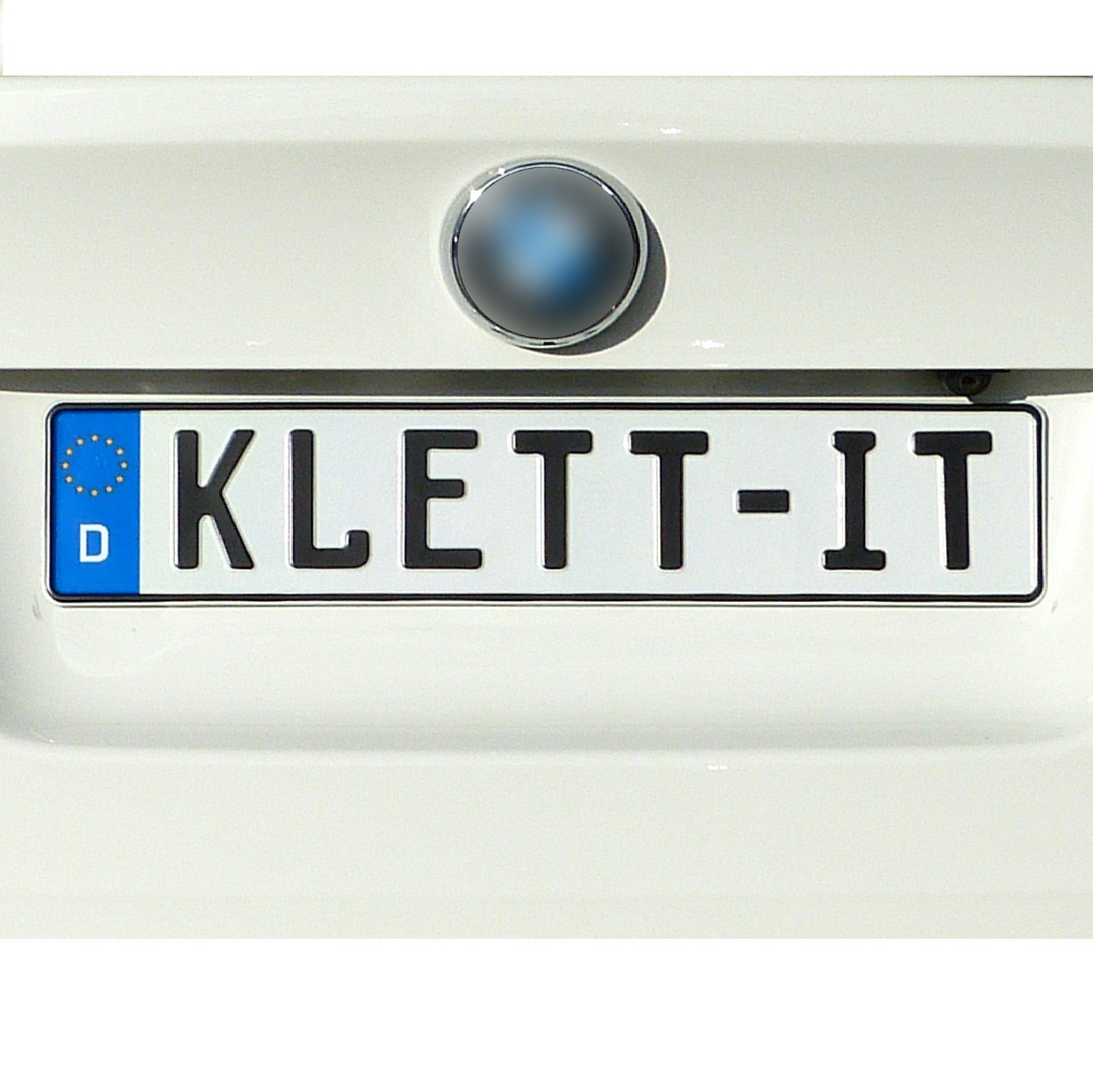 KLETT-IT Kennzeichenhalter für Auto rahmenlos Klett Original Klett-IT®, (1  Stück)