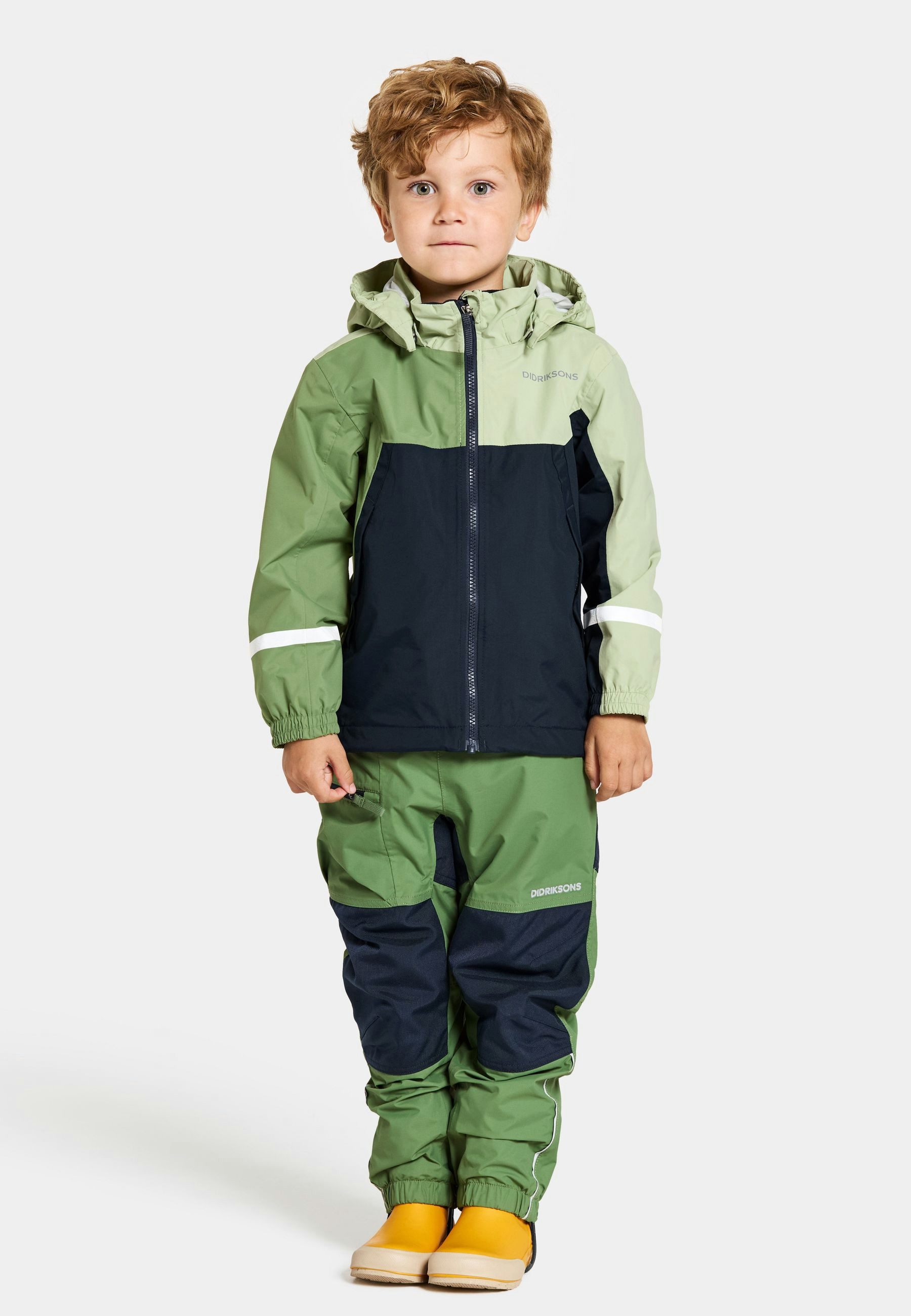 Didriksons Regenjacke Übergangsjacke Für Kinder wasserdicht winddicht atmungsaktiv PILVI mit Kapuze mit Taschen