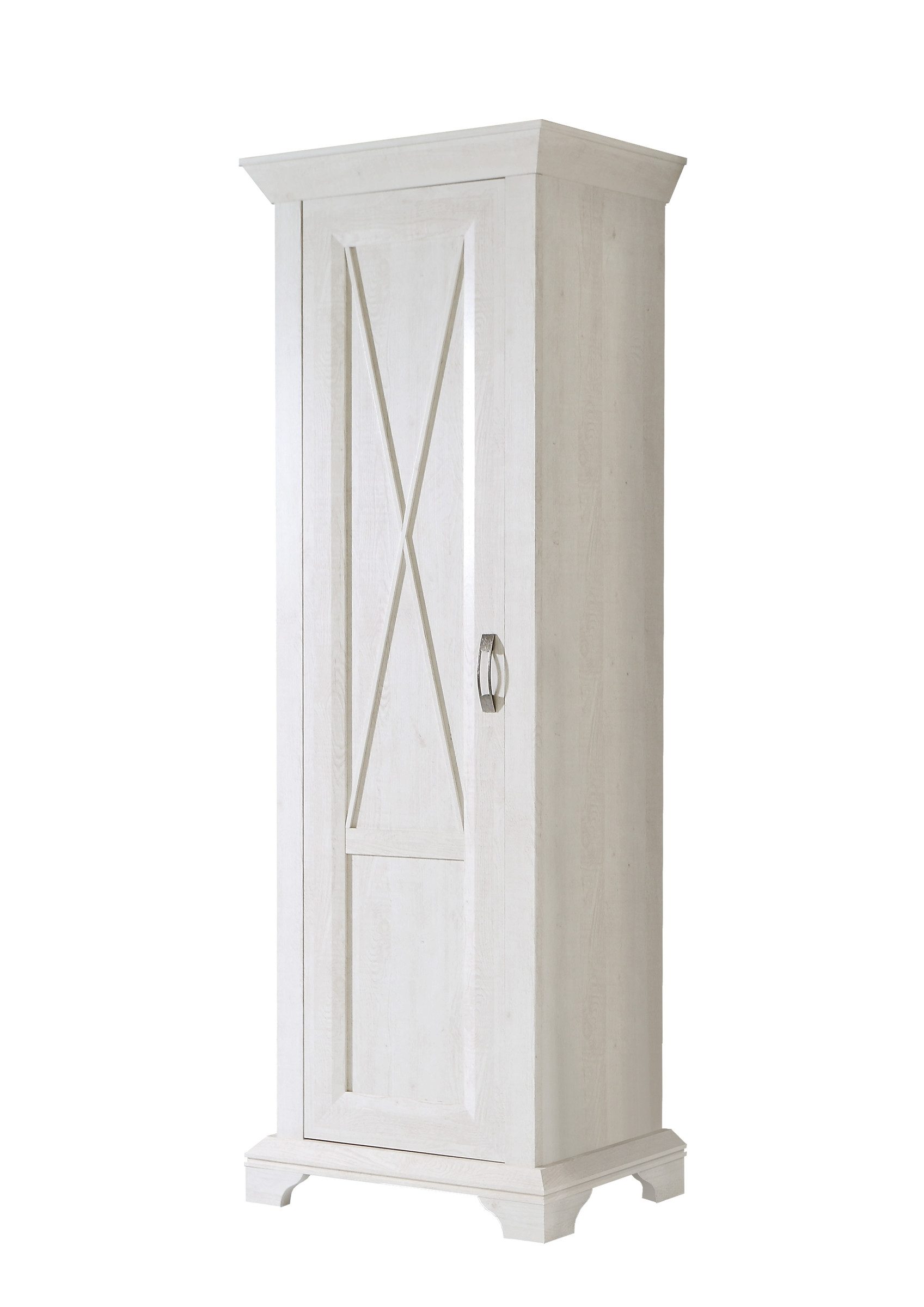 FORTE Garderobenschrank in Pinie Weiss - 73,3x210,6x46,2cm (BxHxT) günstig online kaufen