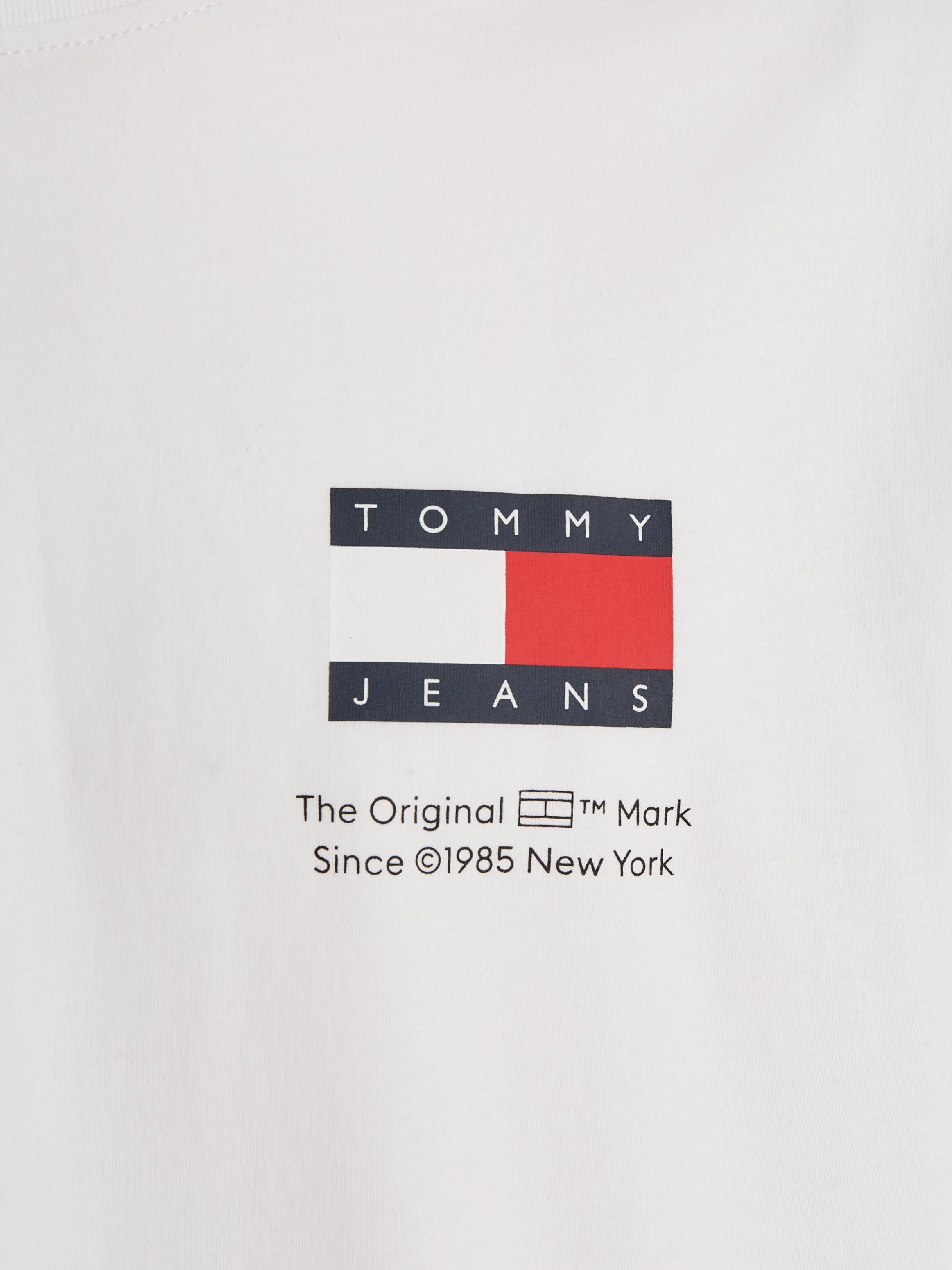 Logodruck 2PACK TEE FLAG Brust S/S Tommy T-Shirt mit DNA 2er) Jeans der (Packung, SLIM großem TJM White/Black auf