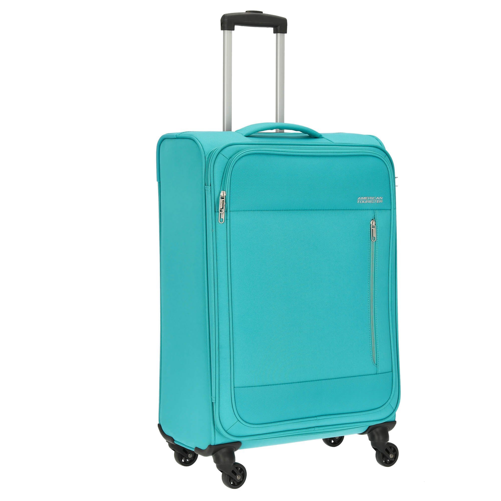 American Tourister® 68 cm, aqua 4-Rollen-Trolley Trolley 4 Heat blue Rollen Wave - M