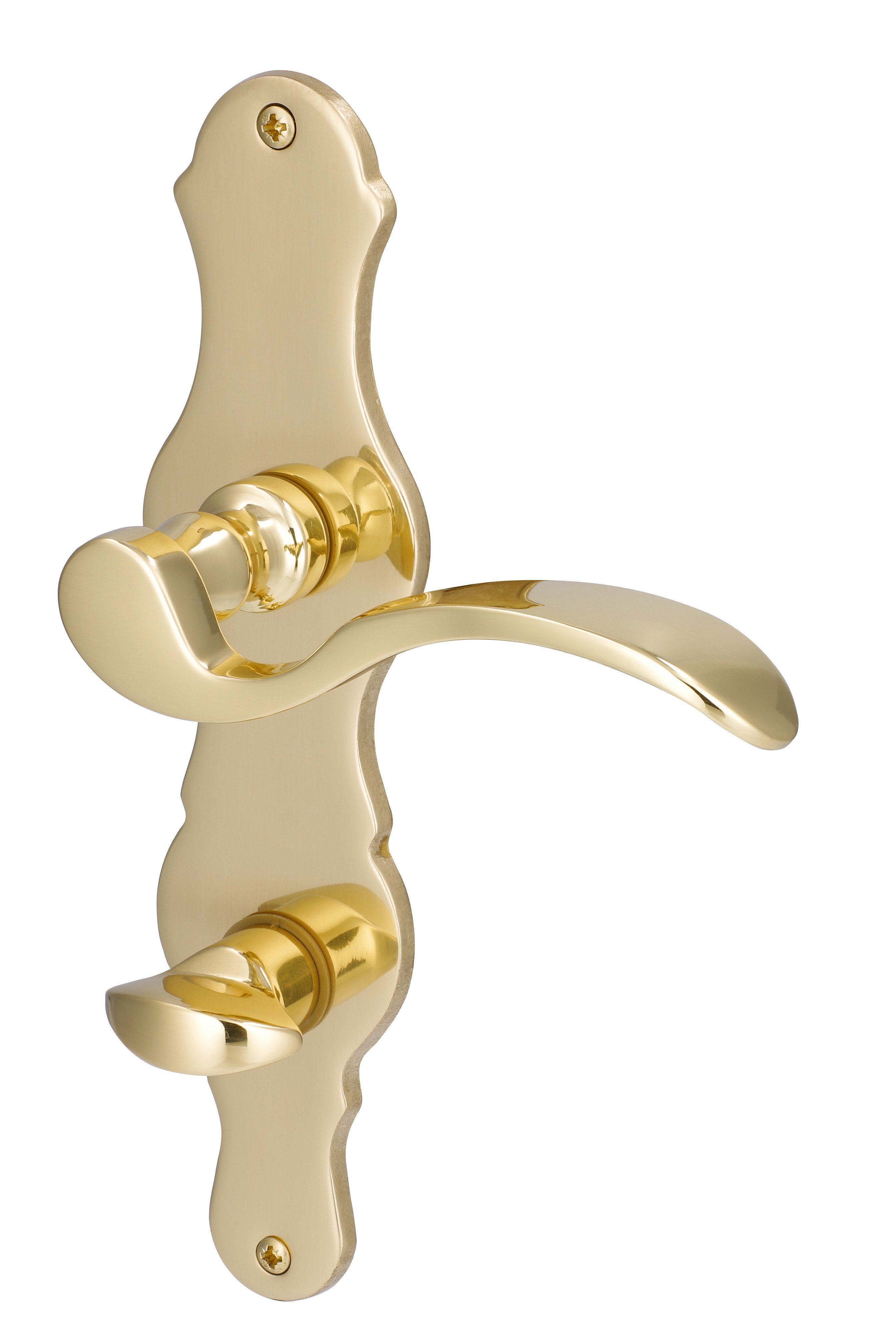 Alpertec Türbeschlag Langschildgarnitur L17/A9 für Bad-WC-Türen inkl. WC-Riegel (1 St)