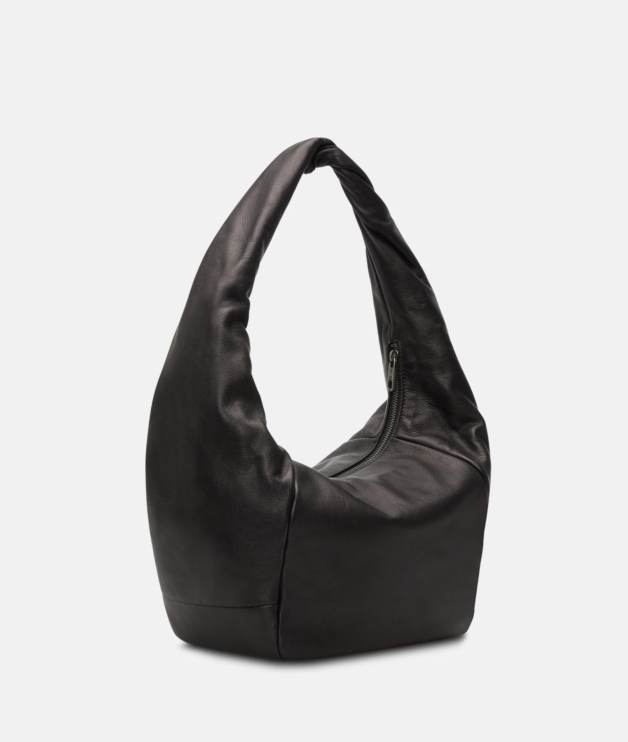 Liebeskind Berlin Schultertasche Farrah II Hobo M, Geräumige Schultertasche aus weichem Yakleder