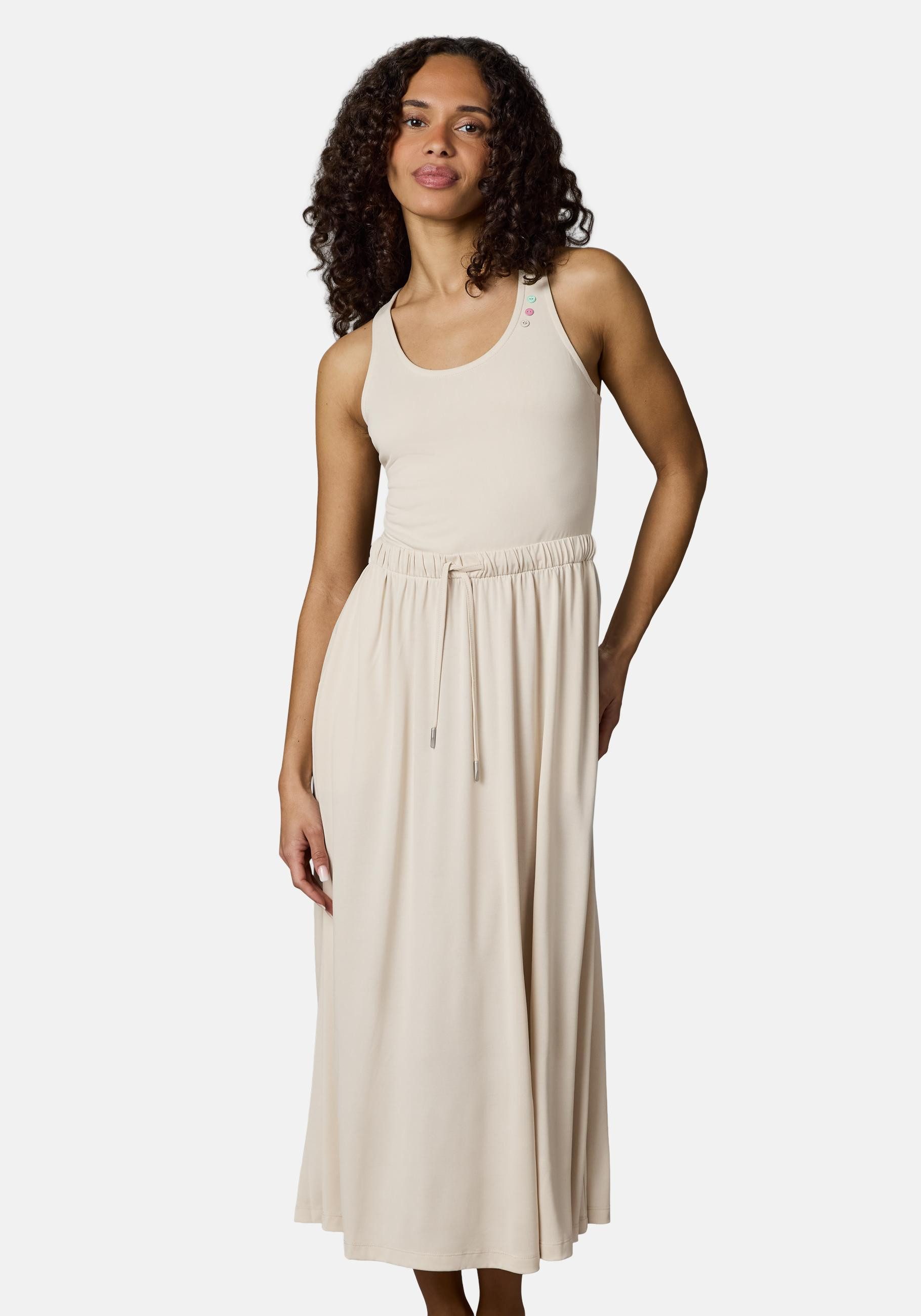 Ragwear Shirtkleid Mauglia YOUMODO Sommerkleid mit Trägern und Taillenzugband