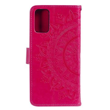 CoverKingz Handyhülle Huawei P Smart 2021 Handy Hülle Flip Case Cover Schutzhülle Tasche 16,94 cm (6,68 Zoll), Klapphülle Schutzhülle mit Kartenfach Schutztasche Motiv Mandala