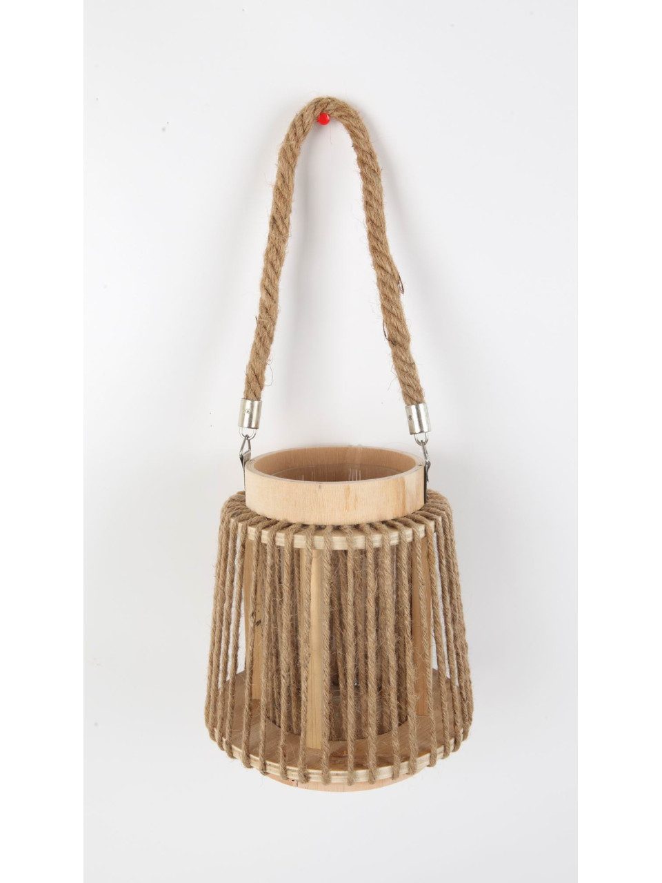 Trend Line Laterne TrendLine Deko-Laterne Holz Ø 17 x 19 cm natur