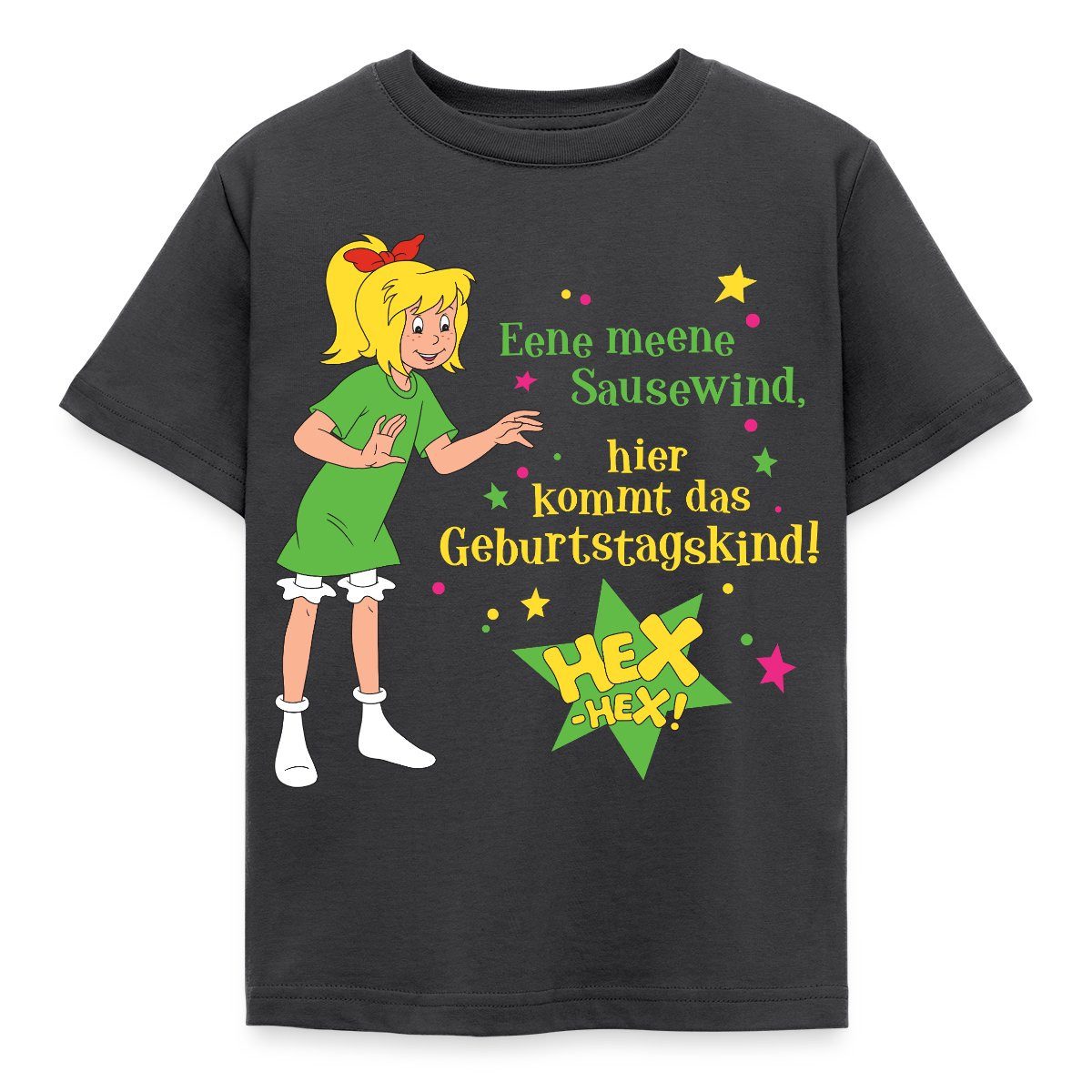 T-Shirt Bibi Blocksberg Geburtstag Bibi & Spruch Kinder T-Shirt