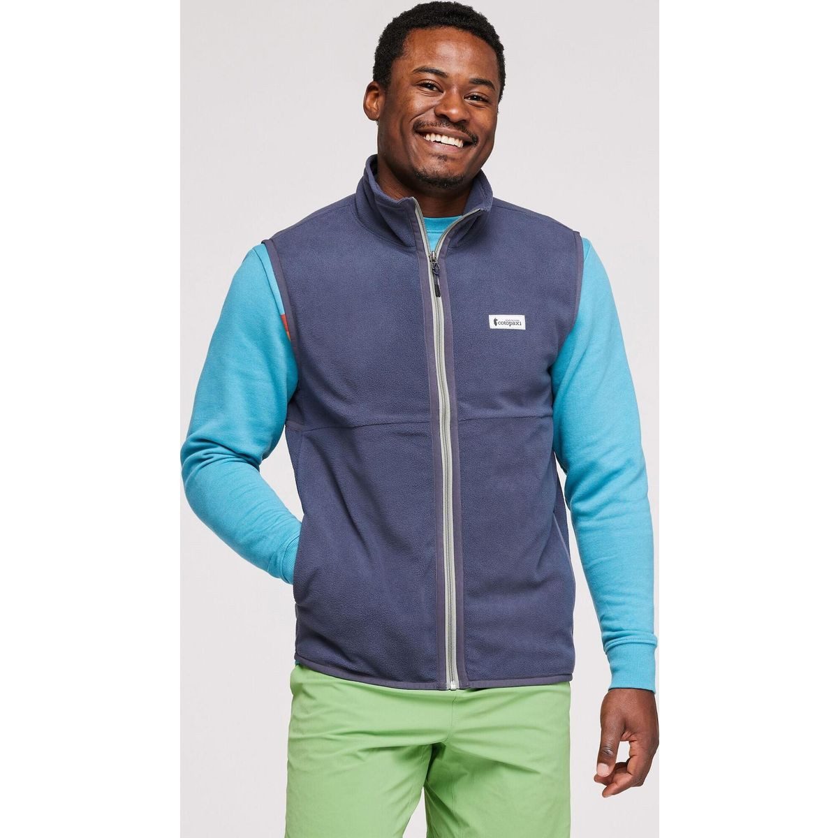 Cotopaxi Funktionsweste Amado Fleece Vest Fleece-Weste im Retro-Stil aus 100% recyceltem Polyester für