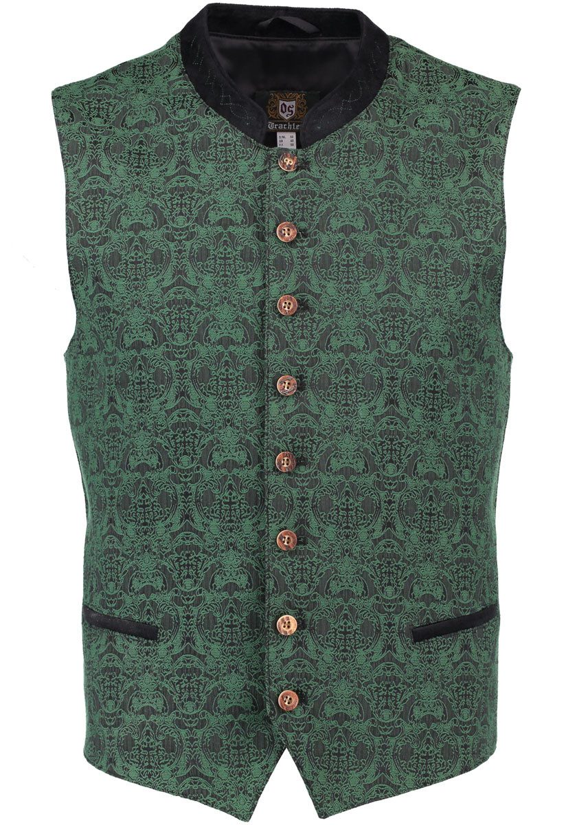 OS Trachten Trachtenweste Skisvy Gilet Weste mit hochgeschlossenem Stehkrag günstig online kaufen