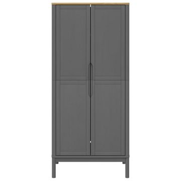 vidaXL Kleiderschrank Kleiderschrank FLORO Grau 77x53x171 cm Massivholz Kiefer (1-St)