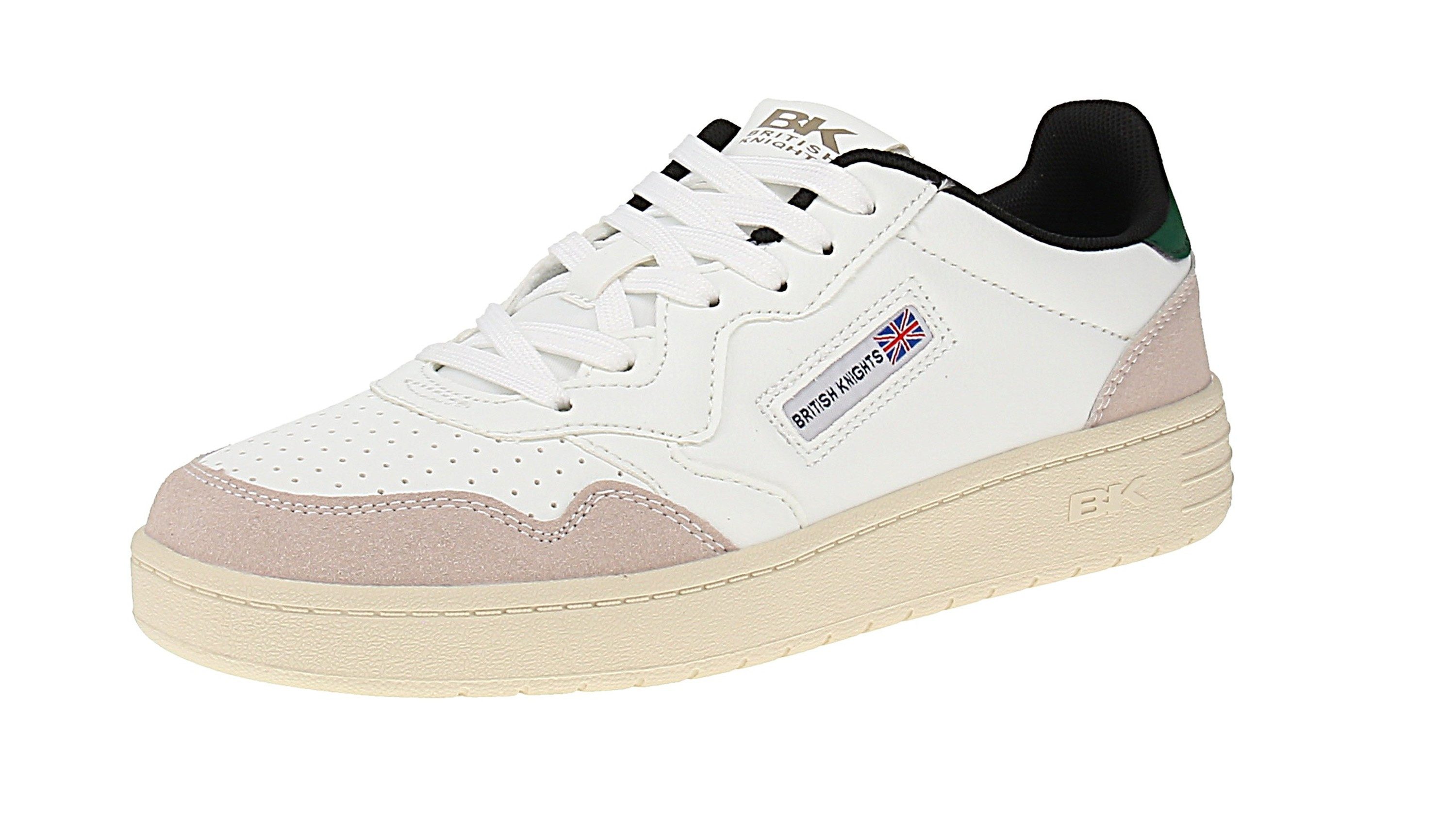 British Knights British Knights Noors B49-3624 - Herren Sneaker - 02-White-Green-Black Sneaker