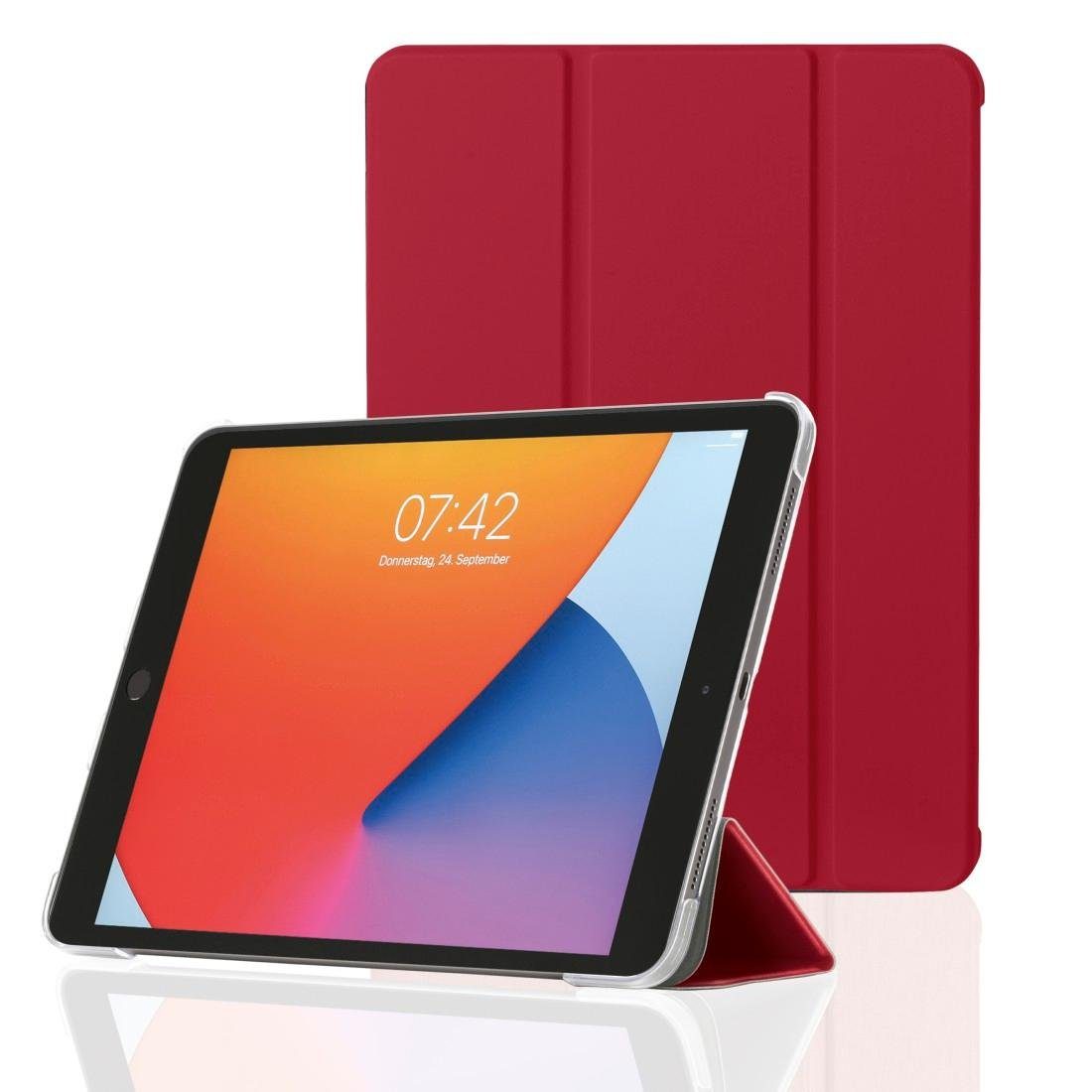 Hama Tablet-Hülle Tablet Case für Apple iPad 10.2" (2019/2020/2021),  aufstellbar 25,9 cm (10,2 Zoll), Case mit transparenter Rückseite: Design  d. Tablets sichtbar