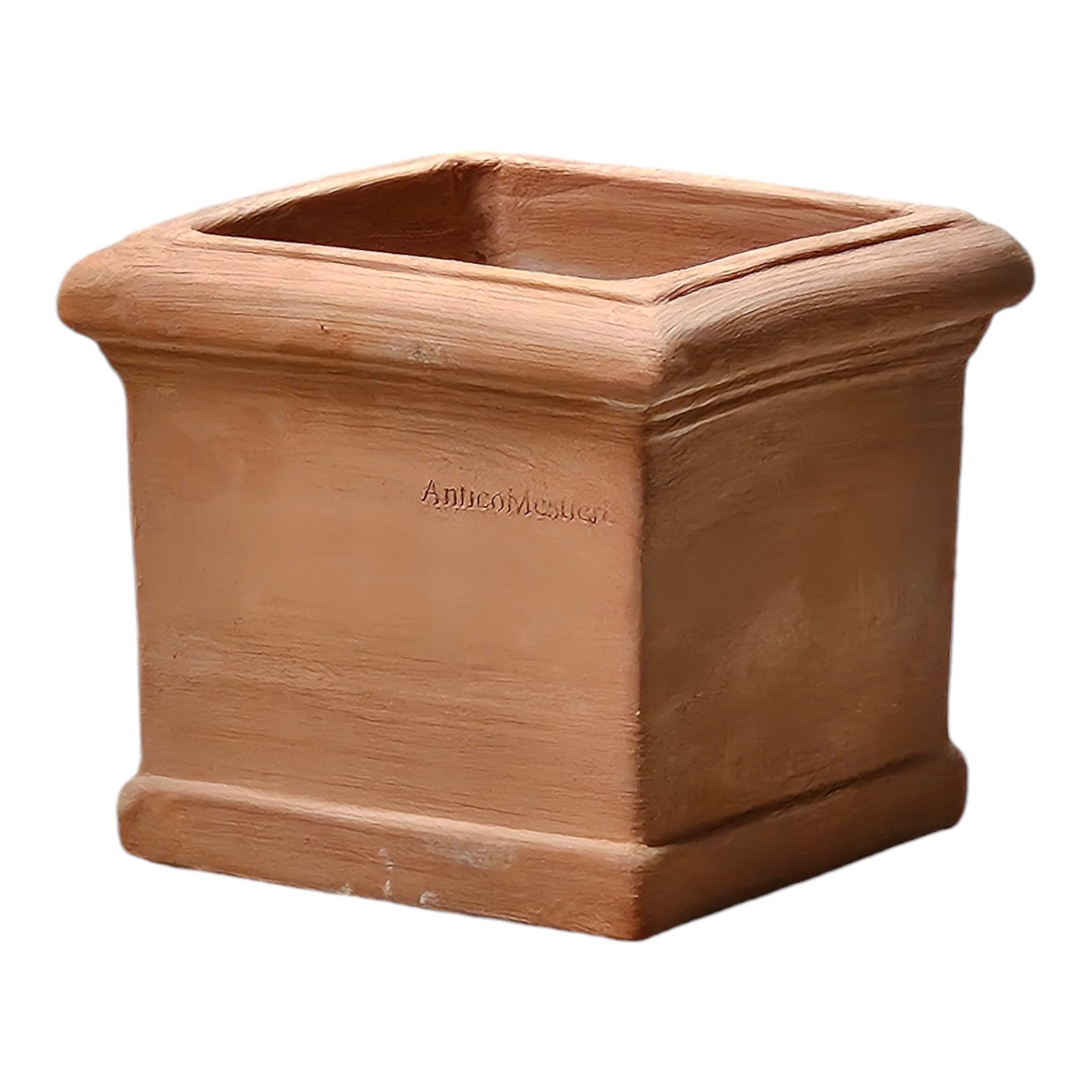 Pflanzkübel Terrakotta Modell "Cubo Liscio" 25cm frostfest