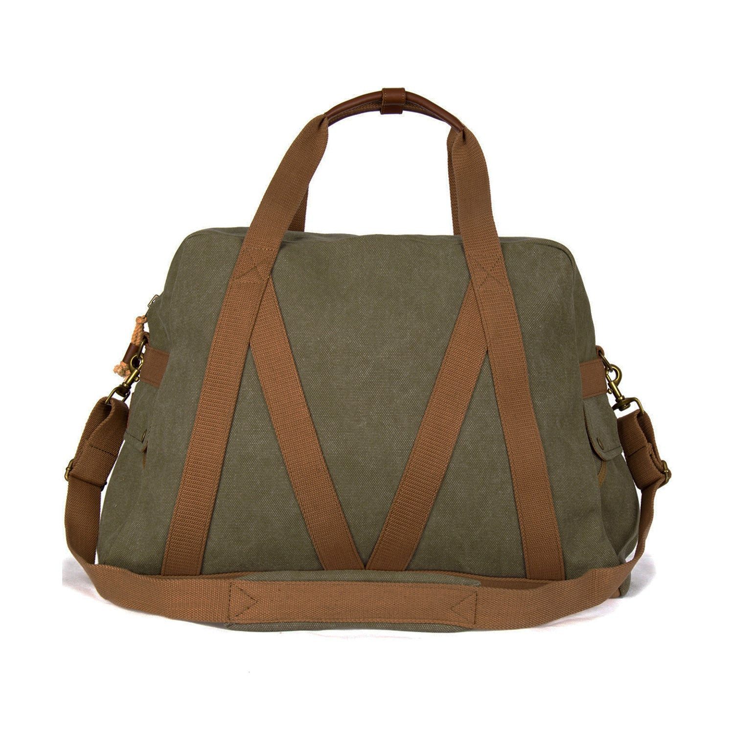 Outbacker Schultertasche Reisetasche- Schultertasche aus festem Segeltuch- wasserfest mit Reißv