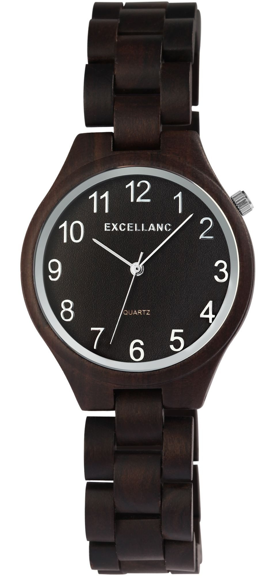 Excellanc Quarzuhr 1800236 Excellanc Damen Holzarmbanduhr günstig online kaufen