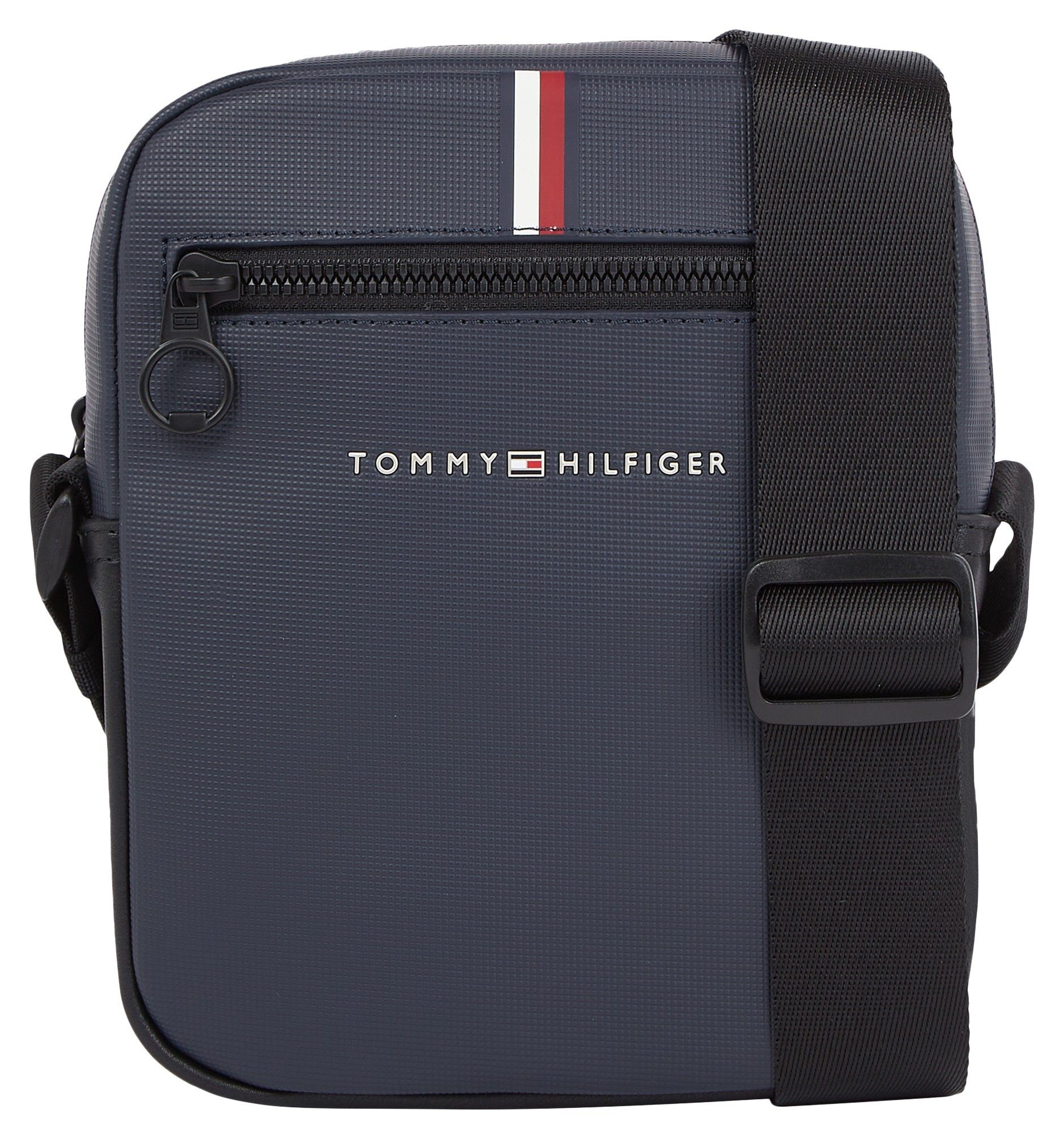 Tommy Hilfiger Mini Bag TH ESSENTIAL PIQUE MINI REPORTER, Herrenschultertasche Tasche Herren Umhängetasche