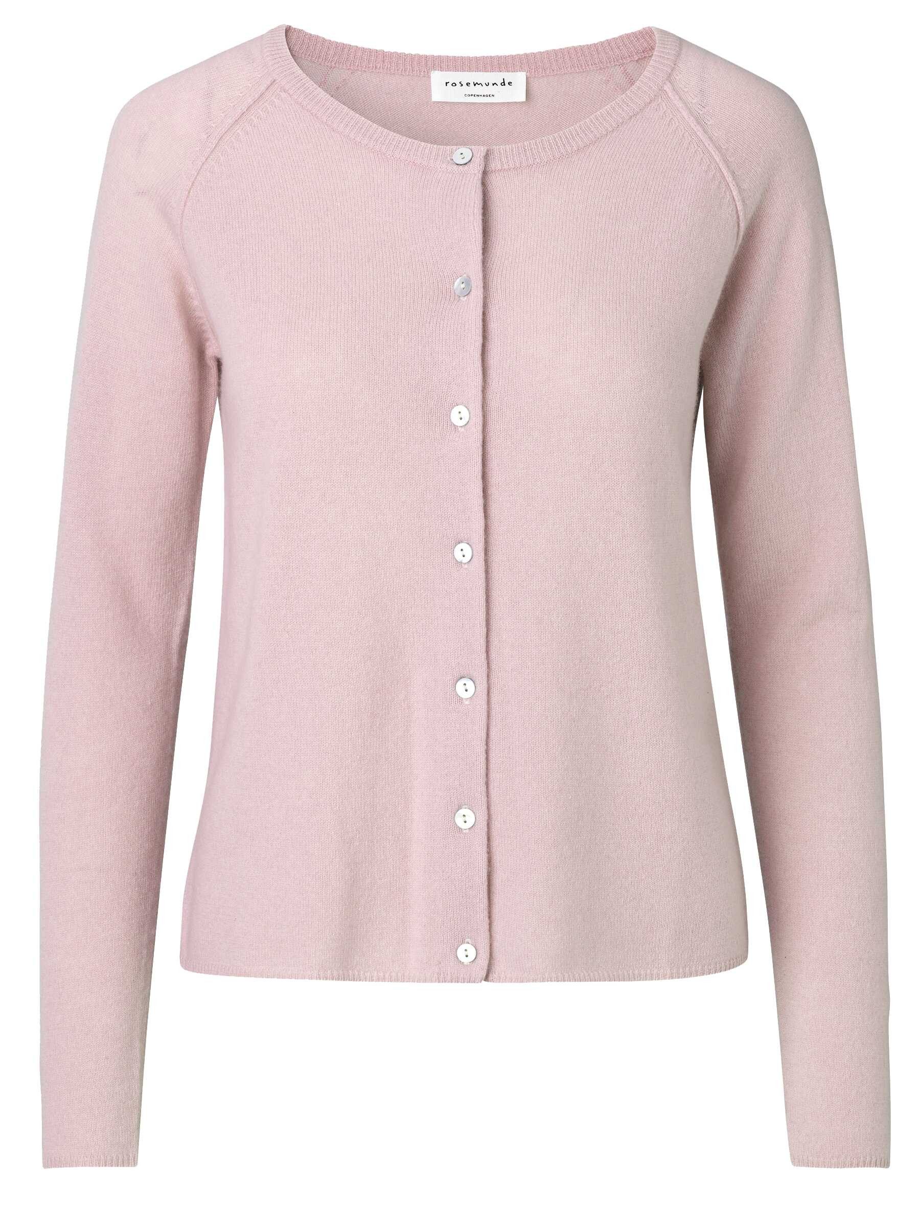 rosemunde Strickjacke Laica cardigan mit Wolle und Kaschmir mit Rundhalsausschnitt, Woll-Kaschmir-Mix