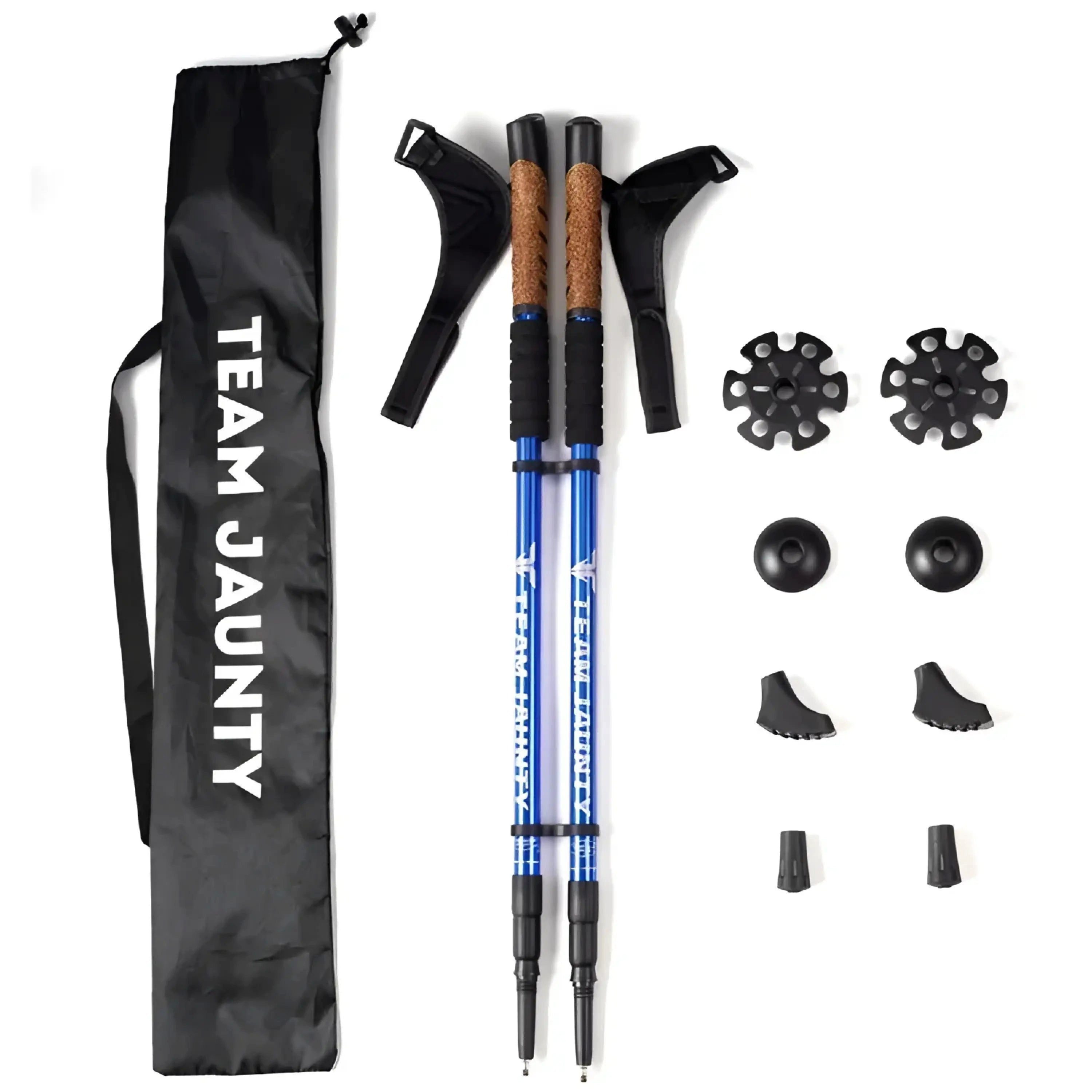 Wanderstöcke Nordic Walking Faltbare ergonomische Wanderstöcke, Aluminium Legierung