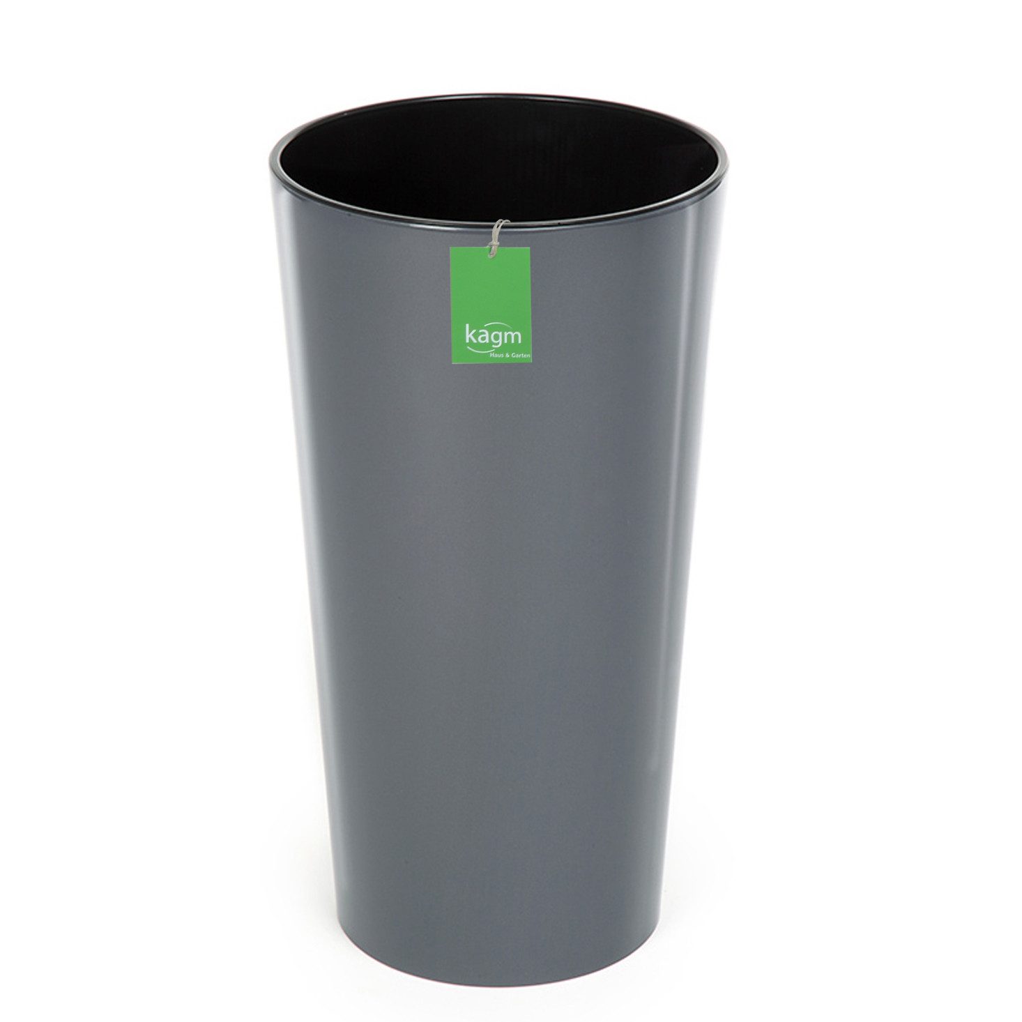 KAGM Pflanzkübel Blumentopf Blumenkübel in Hochglanz inkl. Pflanzeinsatz günstig online kaufen
