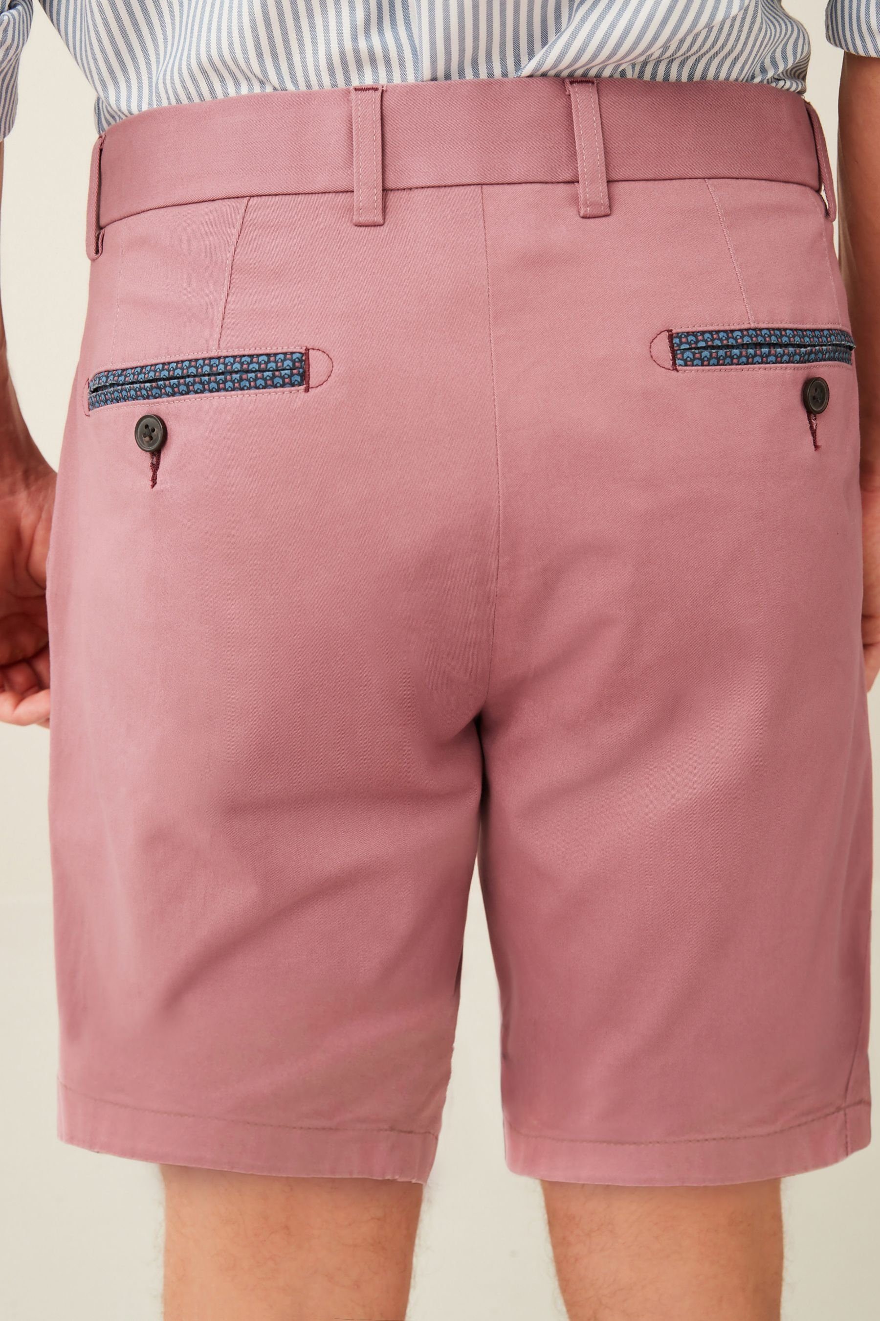 Chino-Shorts Chinoshorts Schicke mit Next Pink Print (1-tlg)