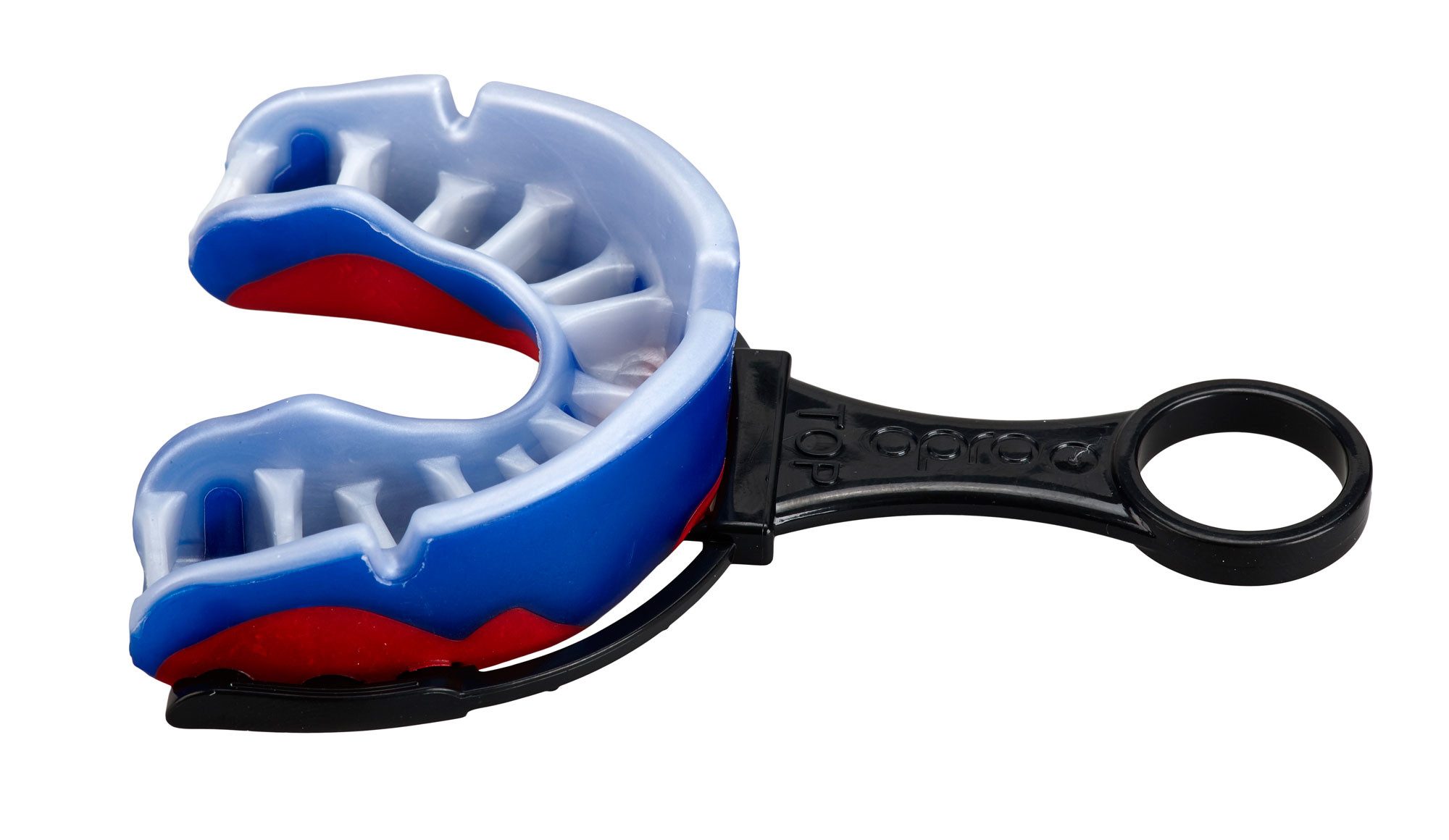 OPRO Zahnschutz Zahnschutz Platinum Senior blue/pearl/red