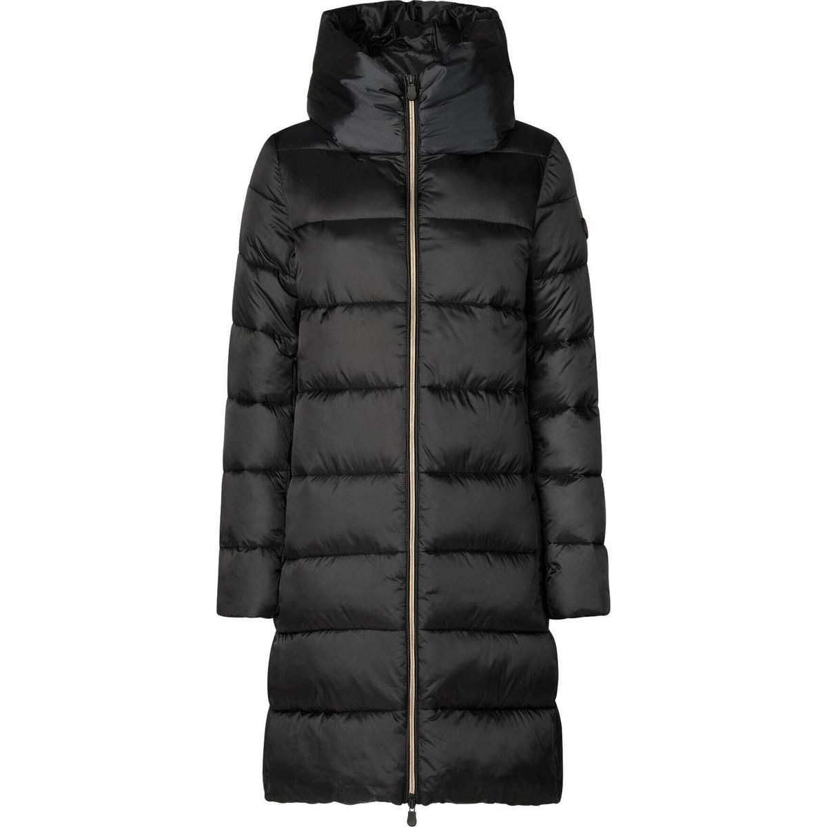 SAVE THE DUCK Outdoorjacke Lysa Eleganter Damenmantel mit Kapuze, winddichtem Nylon und praktischen