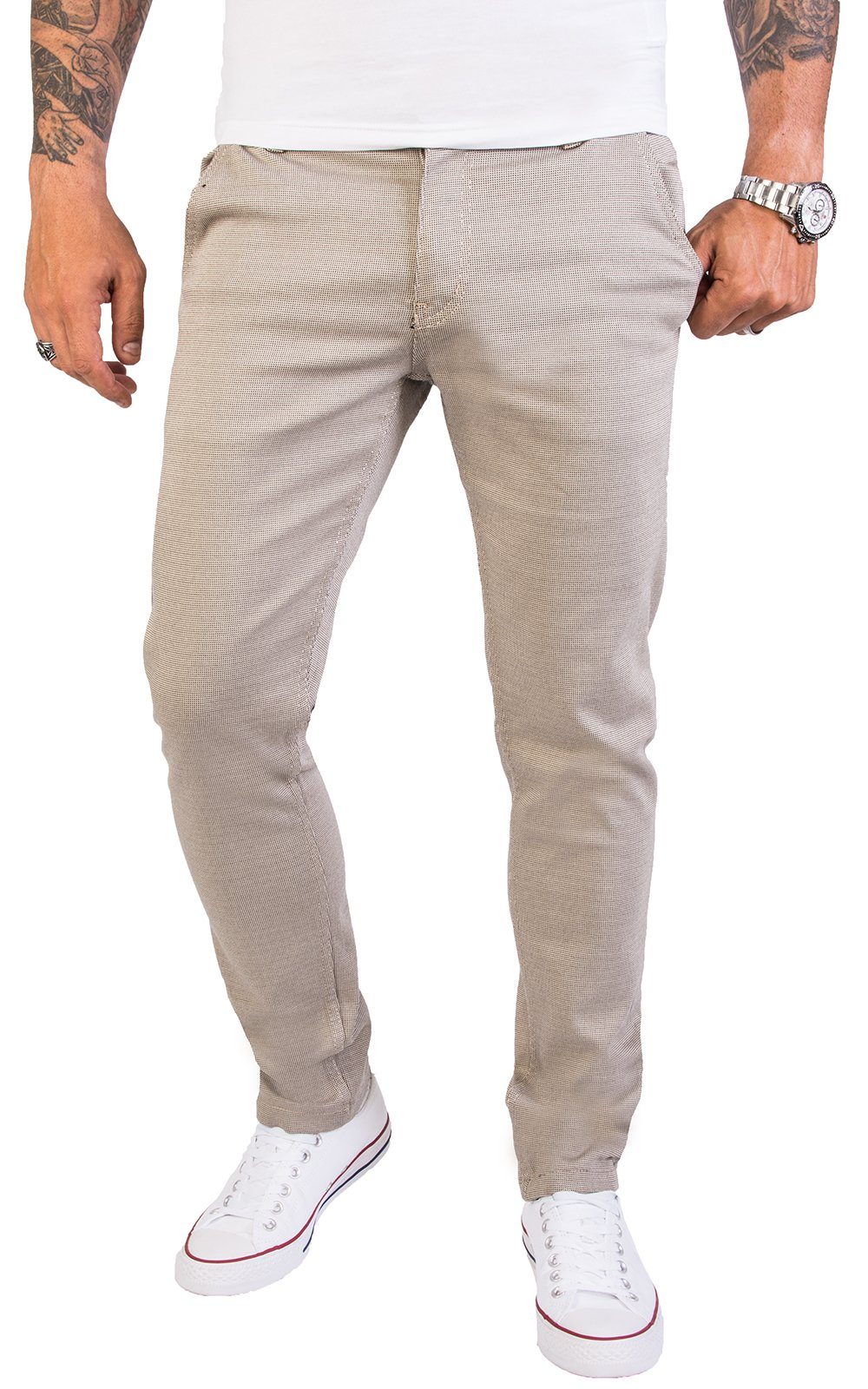 Rock Creek Chinohose Herren Slim Fit Chinohose RC-2154 Beige