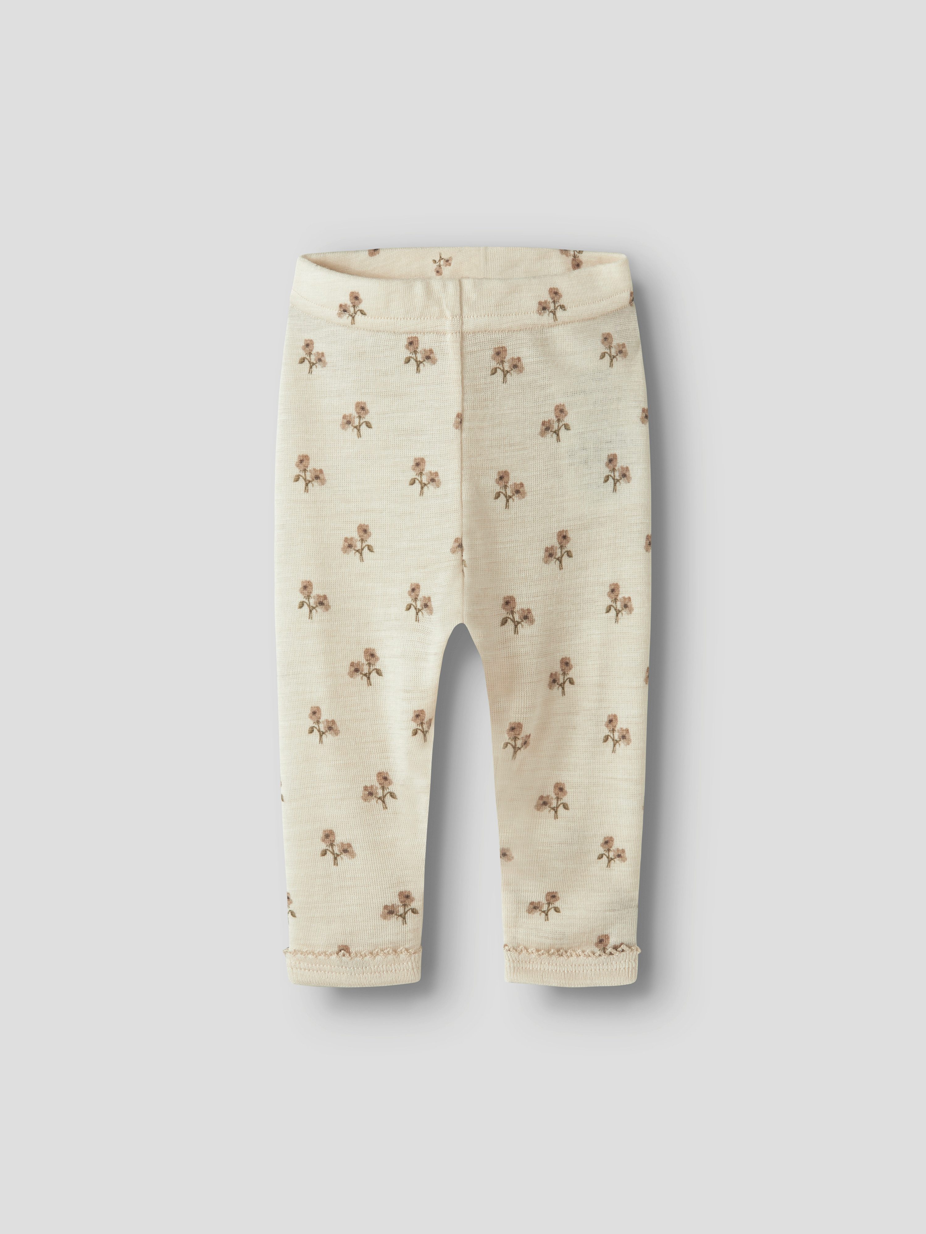 Lil' Atelier Leggings NBFNALU WO SLIM LEGGING LIL NOOS mit hohem Wollanteil, wärmend und weich