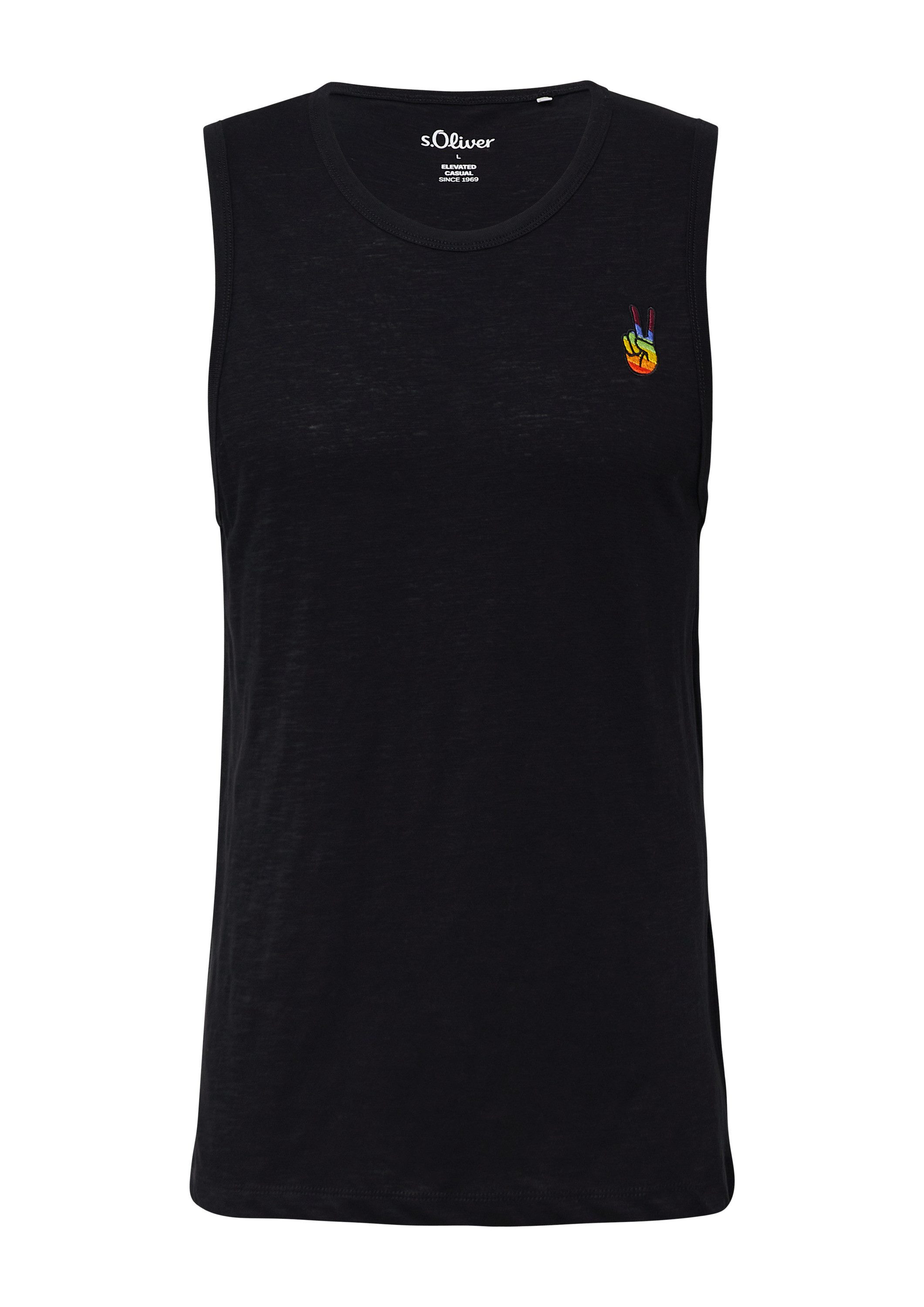 s.Oliver Muskelshirt T-Shirt T-Shirt mit Pride-Motiv günstig online kaufen