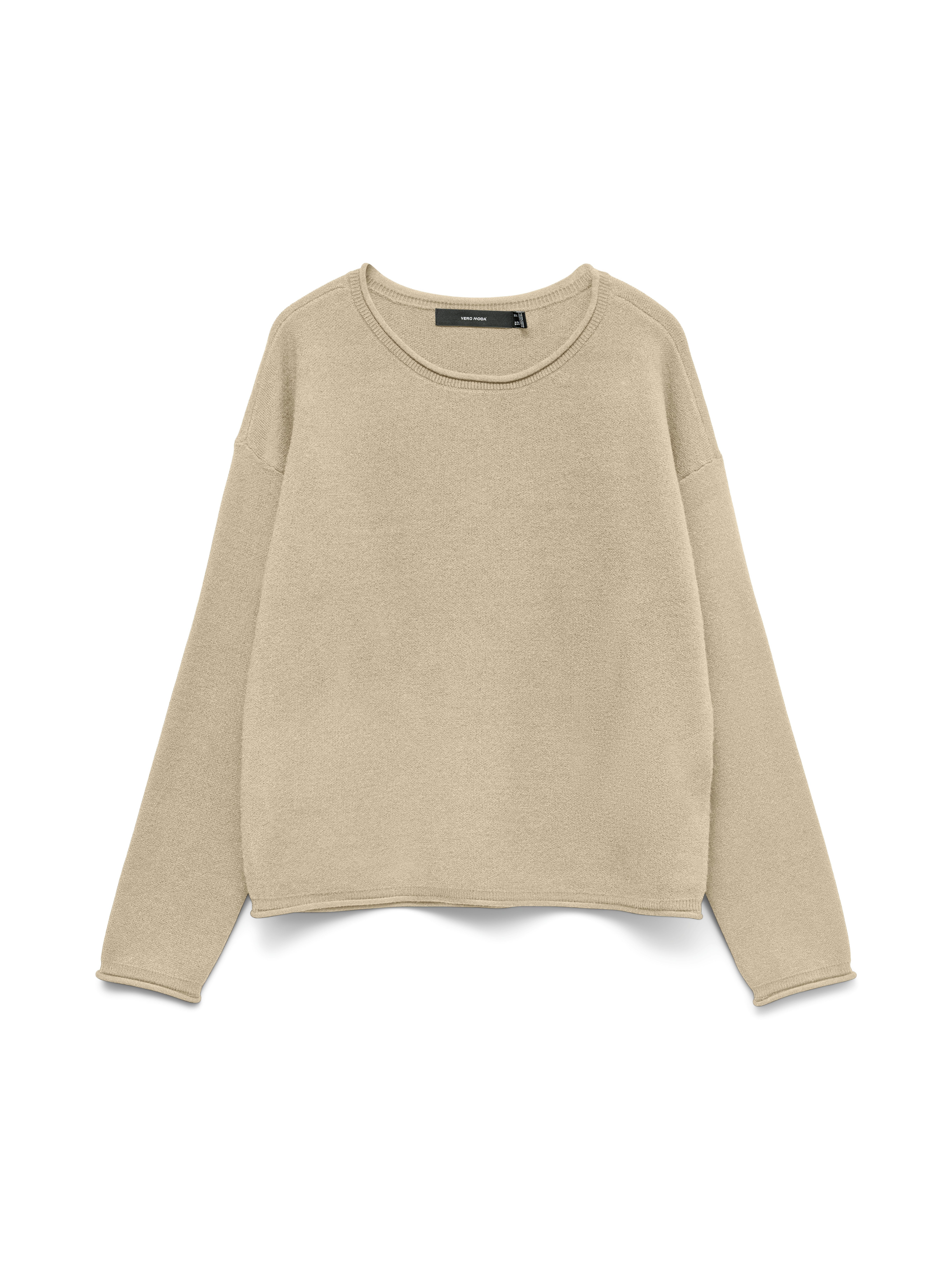 Strickpullover VMGOLD ROLL LS O-NECK PULLOVER GA