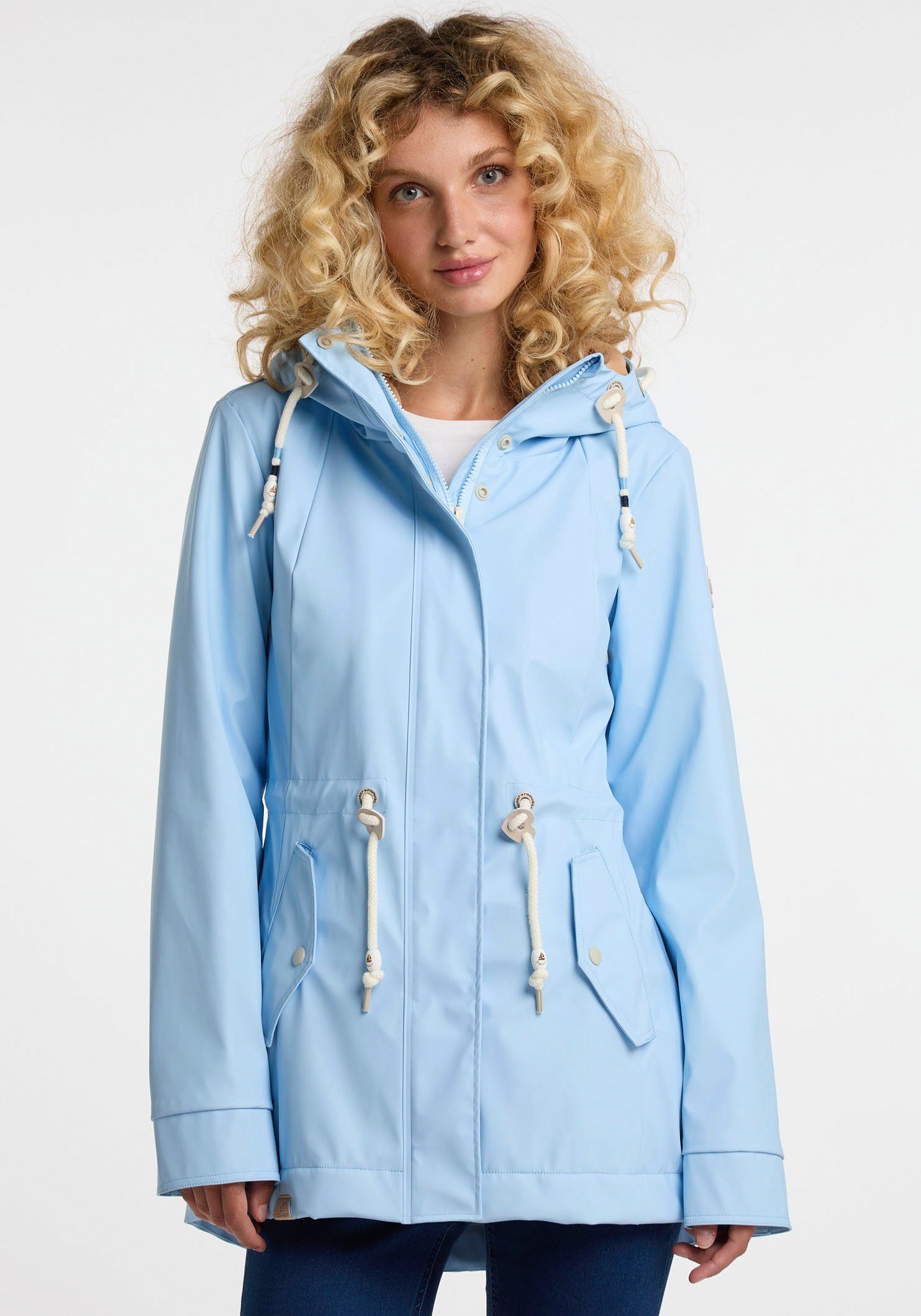 Ragwear Regenjacke MONADIS wasserdichter Funktionsparka 2008 SKY BLUE | Übergangsjacken