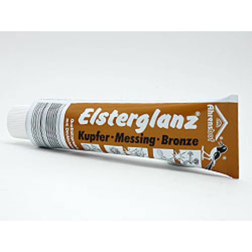 Ahrenshof Elsterglanz, Kupfer/Messing/Bronze, 150 ml in Tube Edelstahlreiniger (Tube, [1-St. Kupfer/ Messing/ Bronze Politur Reinigungsmittel Metallpflege Glanzmittel Kupferreiniger)