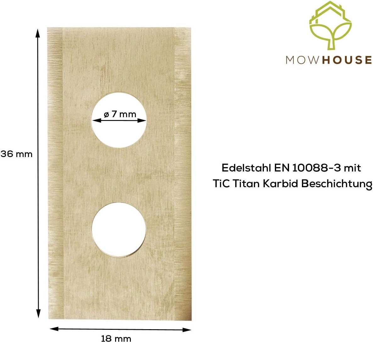 MOWHOUSE Mährobotermesser Ersatzmesser für Worx Landroid Mähroboter Ersatzklingen Messer (30-St), sehr scharf und langlebig