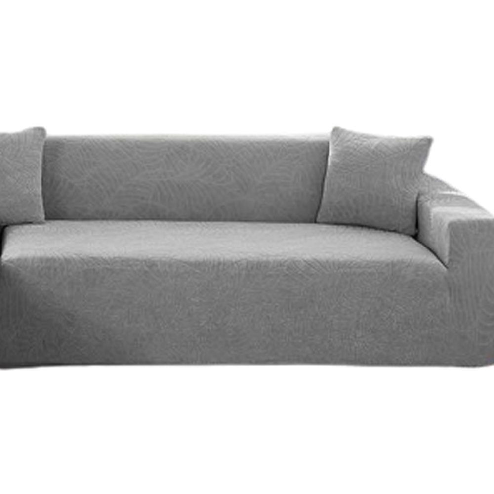 Sofahusse Sofabezug Ecksofa L Form Wasserdicht Stretch Sofa (2 SITZER Hellgrau), FELIXLEO