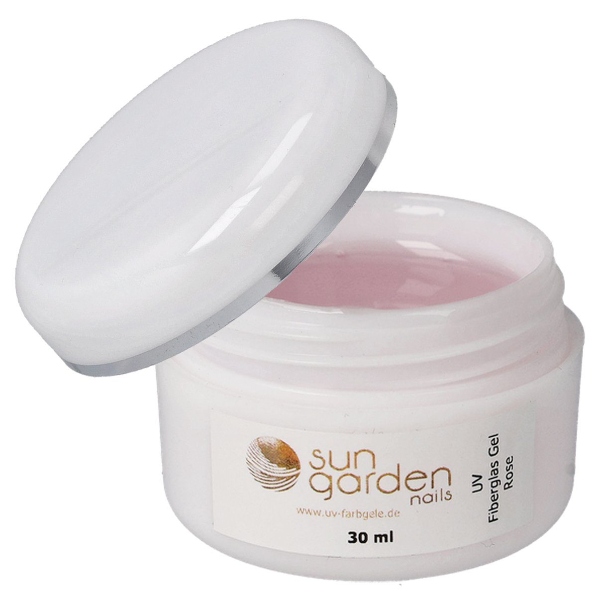 Sun Garden Nails Nagellack 2 x 30 ml UV Fiberglas Gel Rosé-Klar