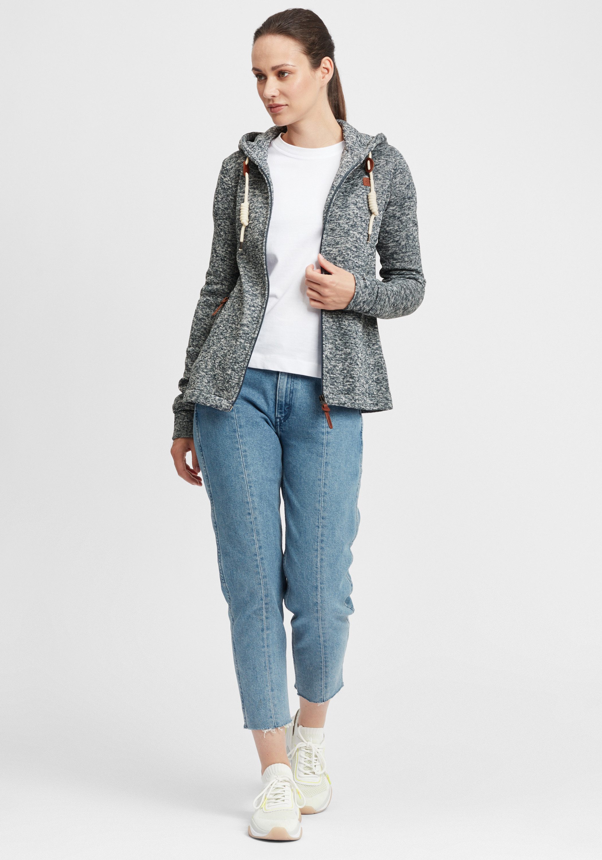 OXMO Kapuzensweatjacke OXThory Übergangsjacke mit weicher günstig online kaufen