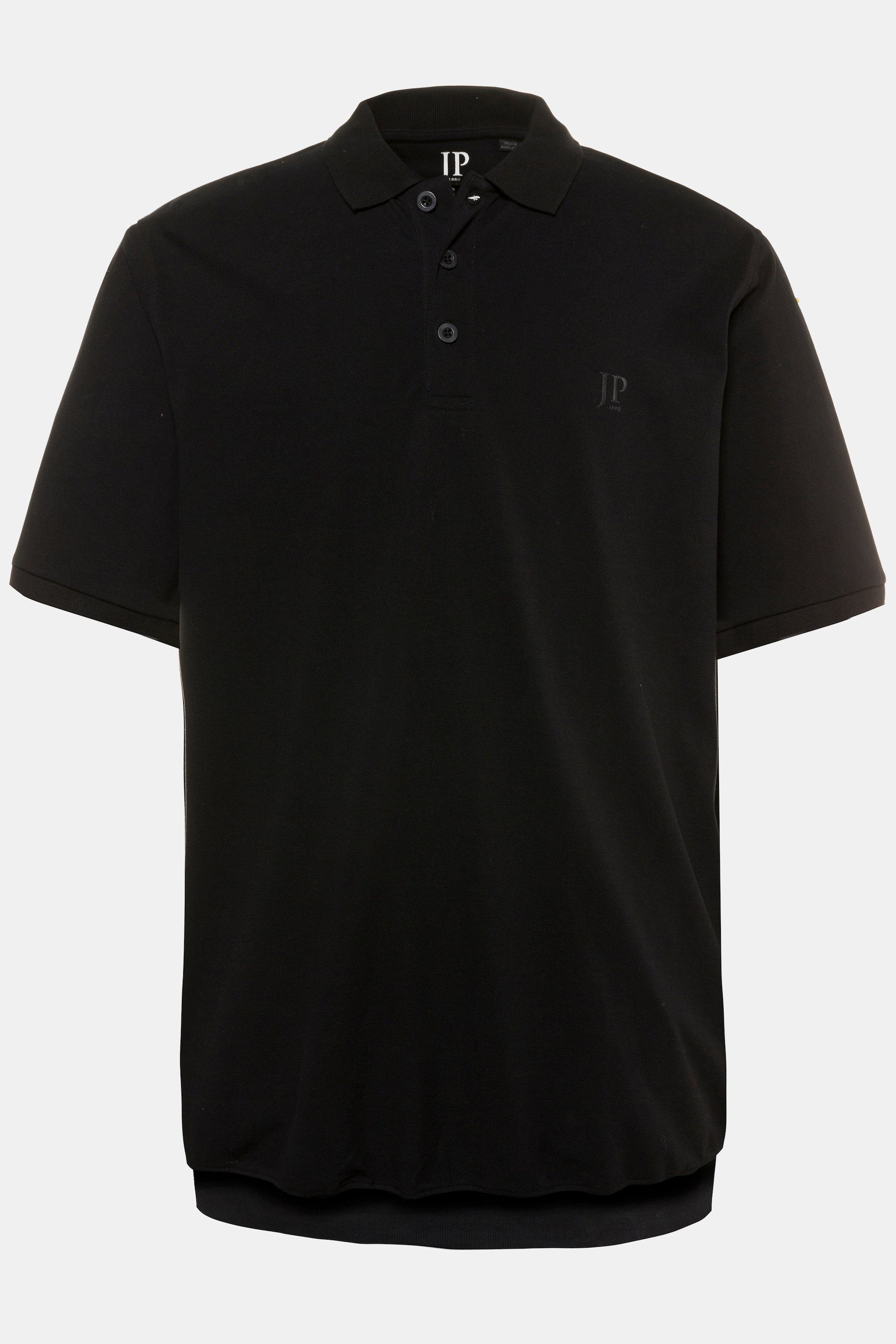 bis 10XL Piqué Poloshirt Bauchfit Basic schwarz JP1880 Poloshirt XXL