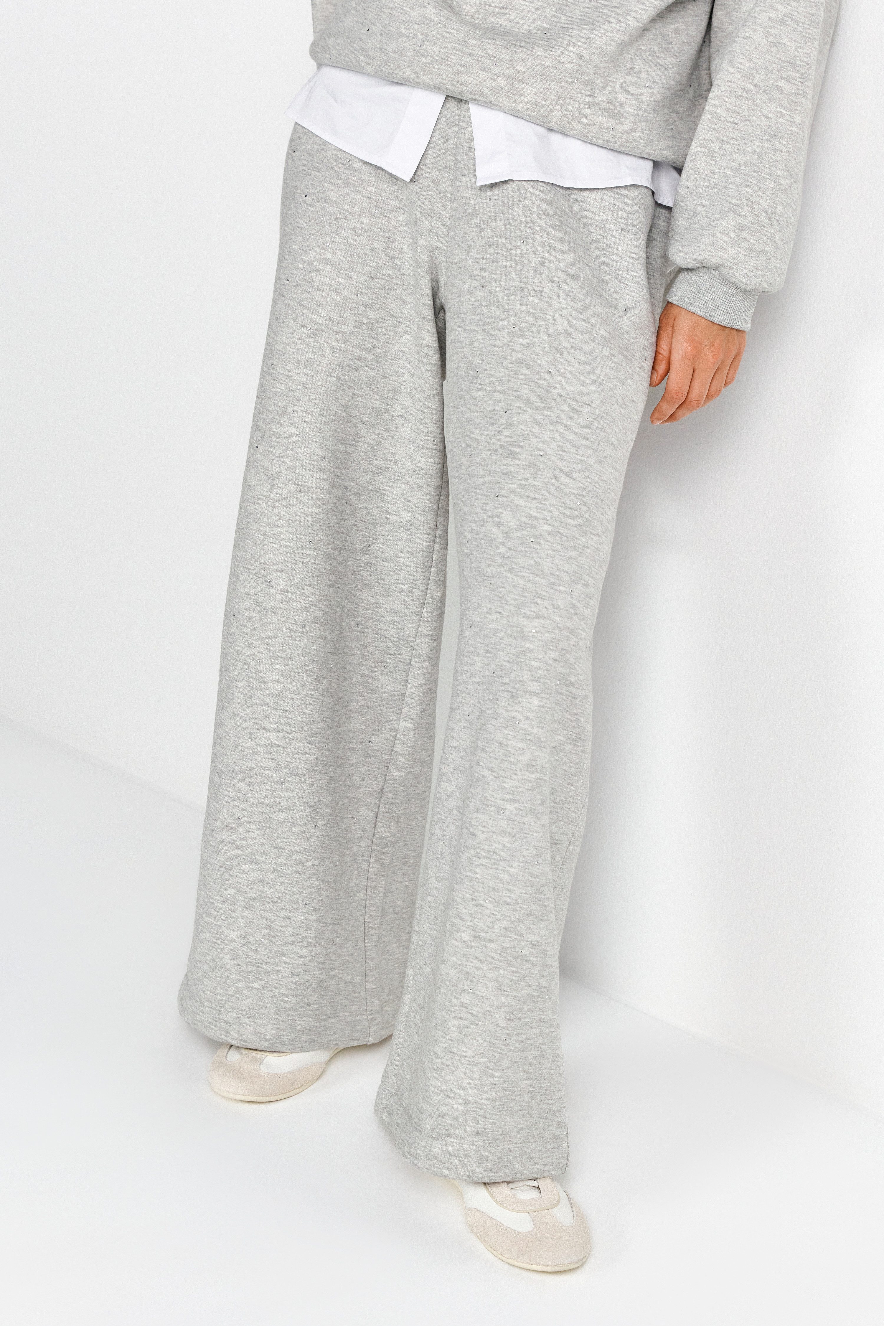 RICHROYAL Sweathose mit Strasssteinen, wide leg, elastischer Bund günstig online kaufen