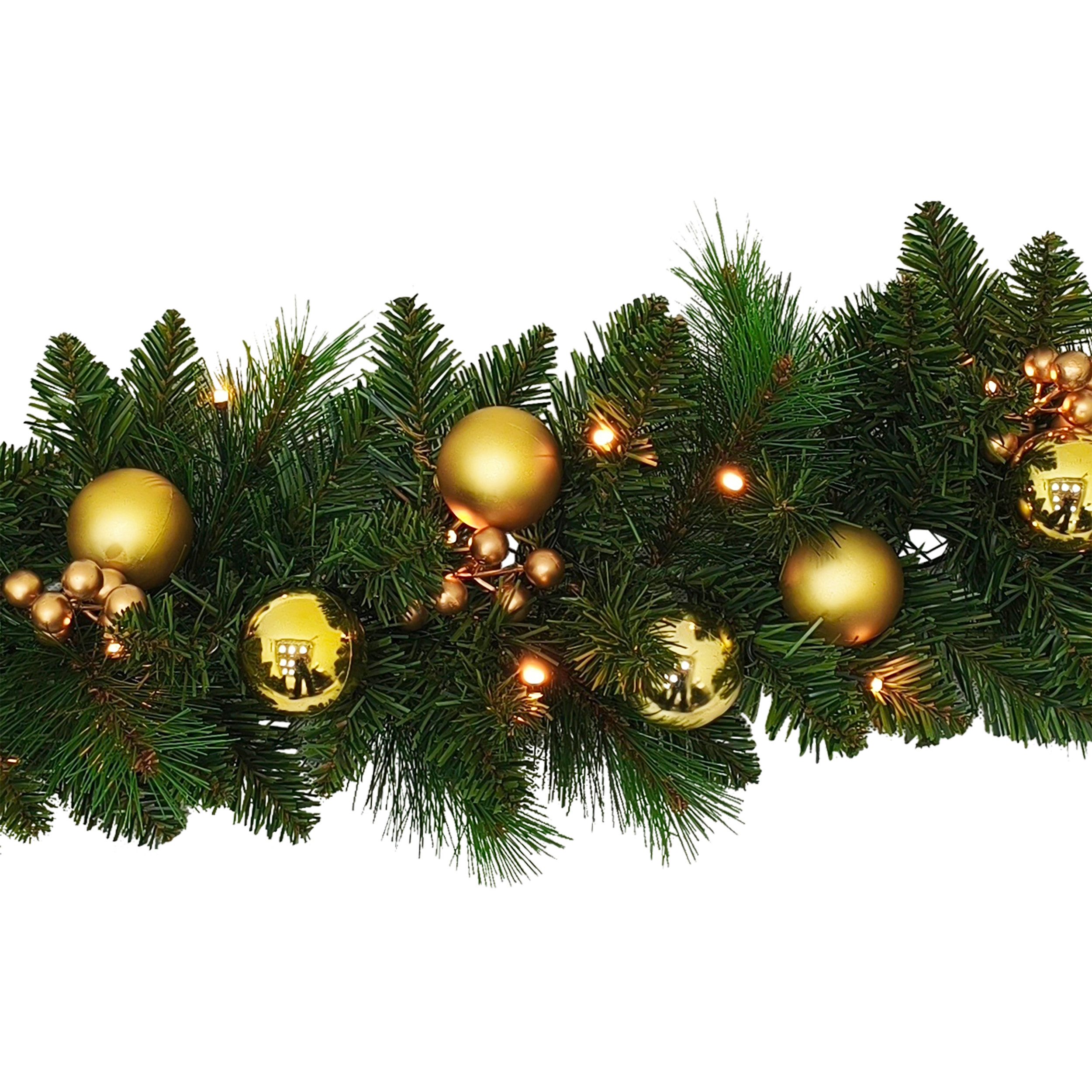 näve LED-Girlande Noel, Batteriefach mit Ein- / Ausschalter, inkl. Timer (6on/18off)