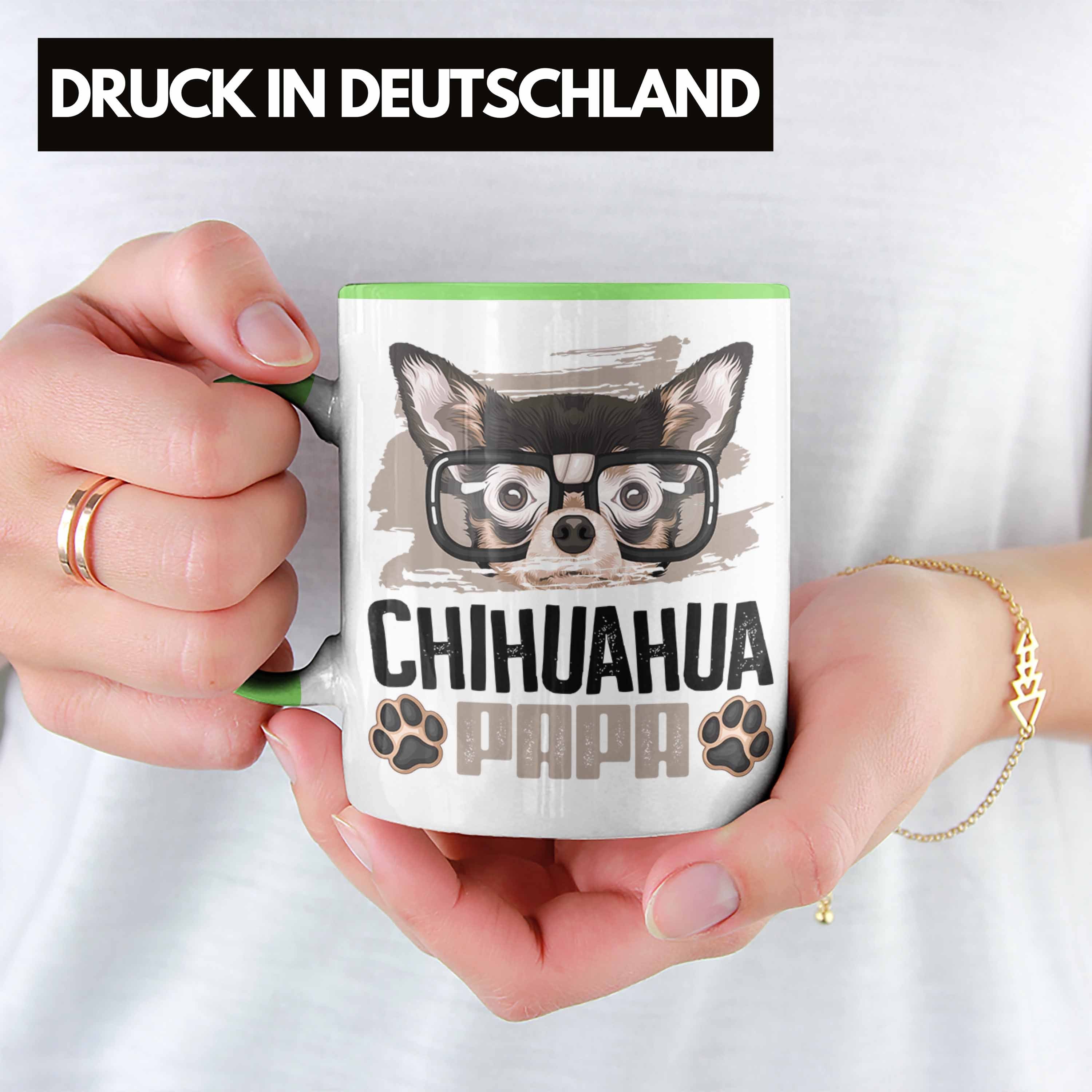Grün Trendation Geschenkidee Lustiger Tasse Papa Besitzer Geschenk Tasse Spruch Chihuahua Ch