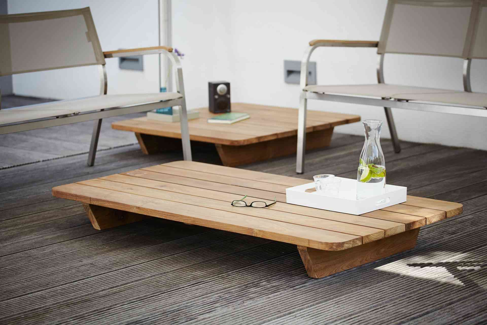 jankurtz Couchtisch Newport aus recyceltem Teakholz, 140 cm