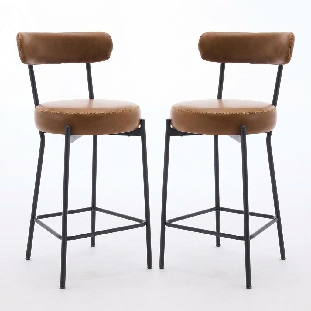 GarveeMore Barhocker (2 St) aus Memory-Schaum, mit ergonomischer Rückenlehne