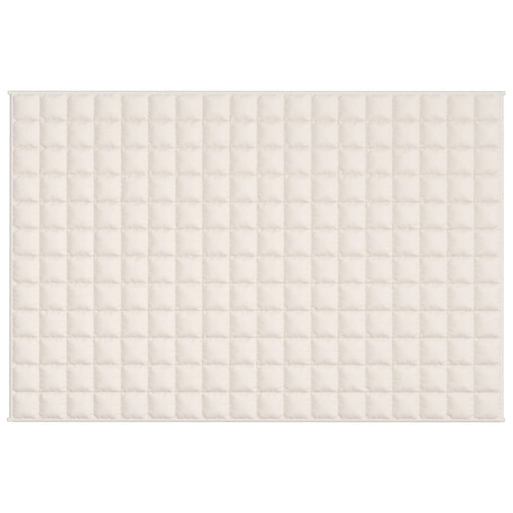 vidaXL Bettüberwurf Gewichtsdecke Hellcreme 120x180 cm günstig online kaufen