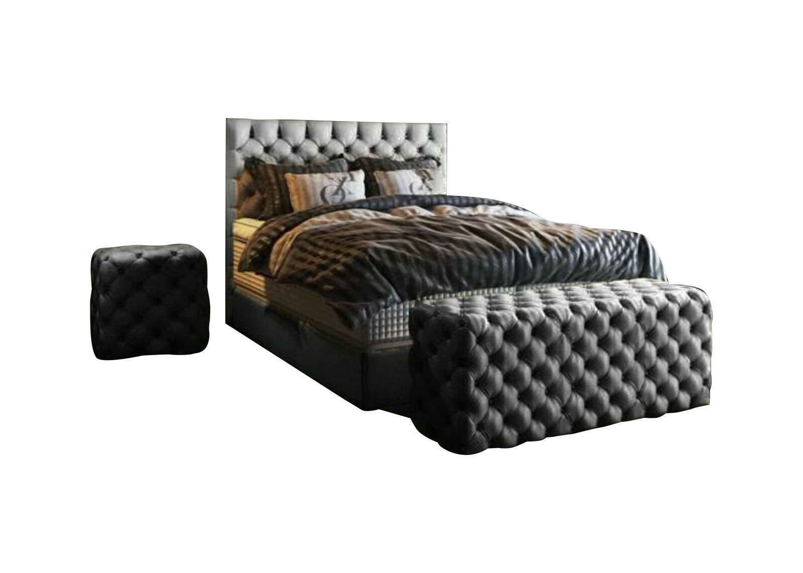 Xlmoebel Bett Luxus Boxspringbett Komplett Samt Matratze Design Möbel (Bett günstig online kaufen