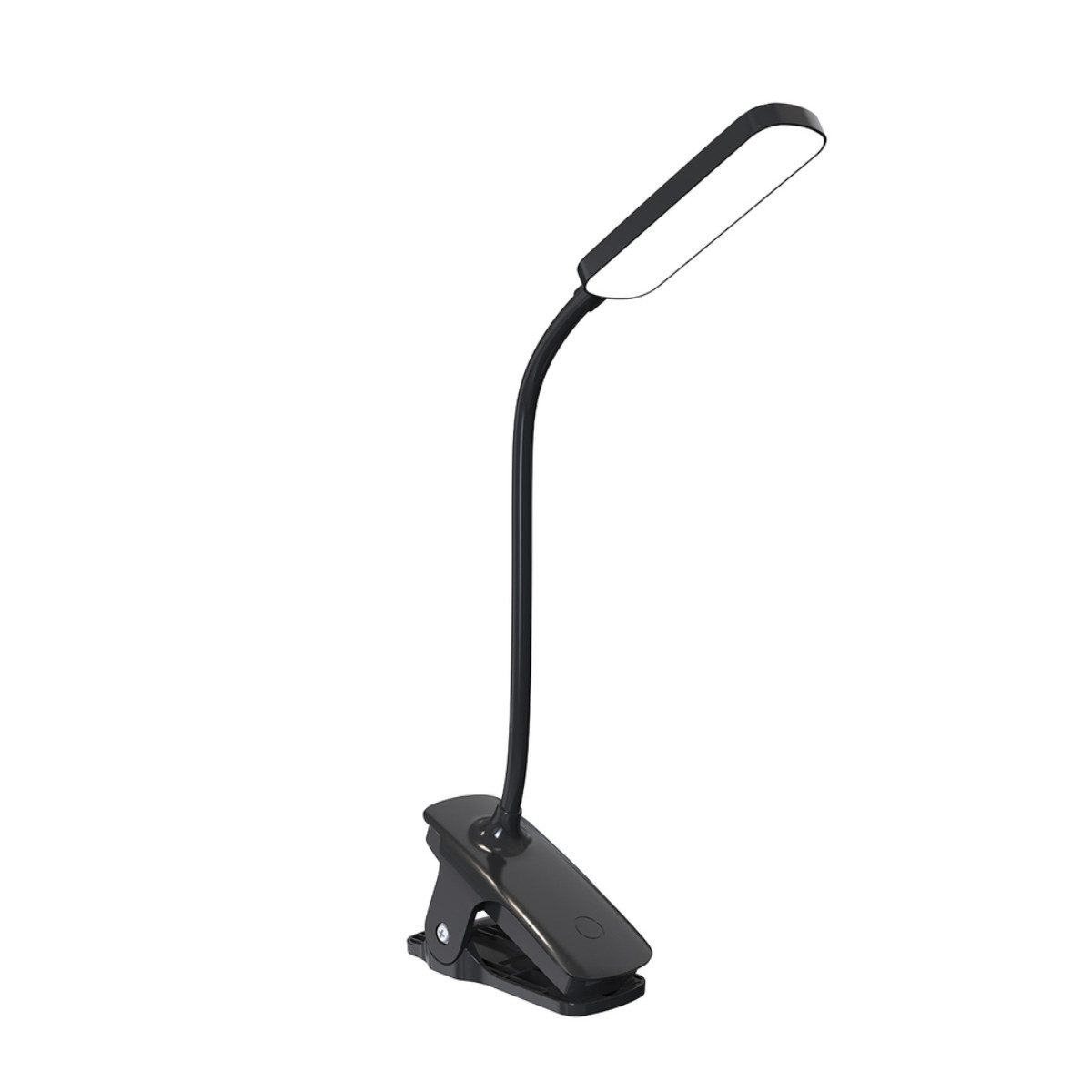 Wozinsky LED Leselampe VT, Kaltweiß, 360° Flexarm, 3 Helligkeitsstufen, Touch, USB-C und Klemmhalterung
