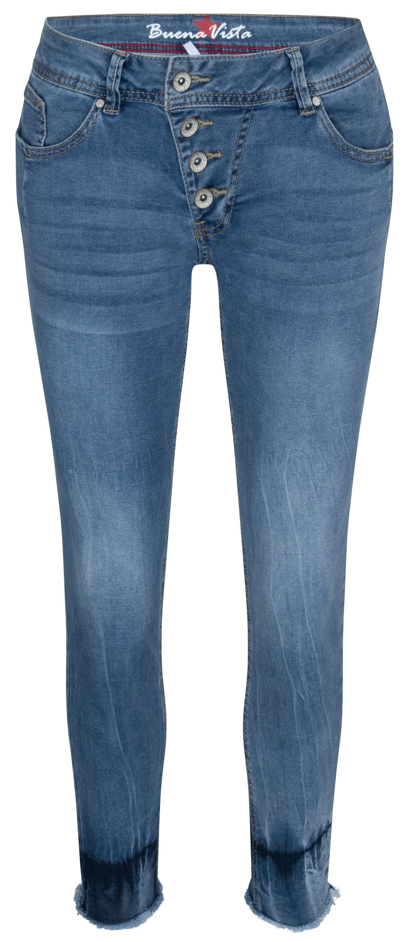 7/8 B5122 Cozy MALIBU Vista H.8197 blue 2304 Stretch-Jeans dipped BUENA VISTA Denim 102 - Buena