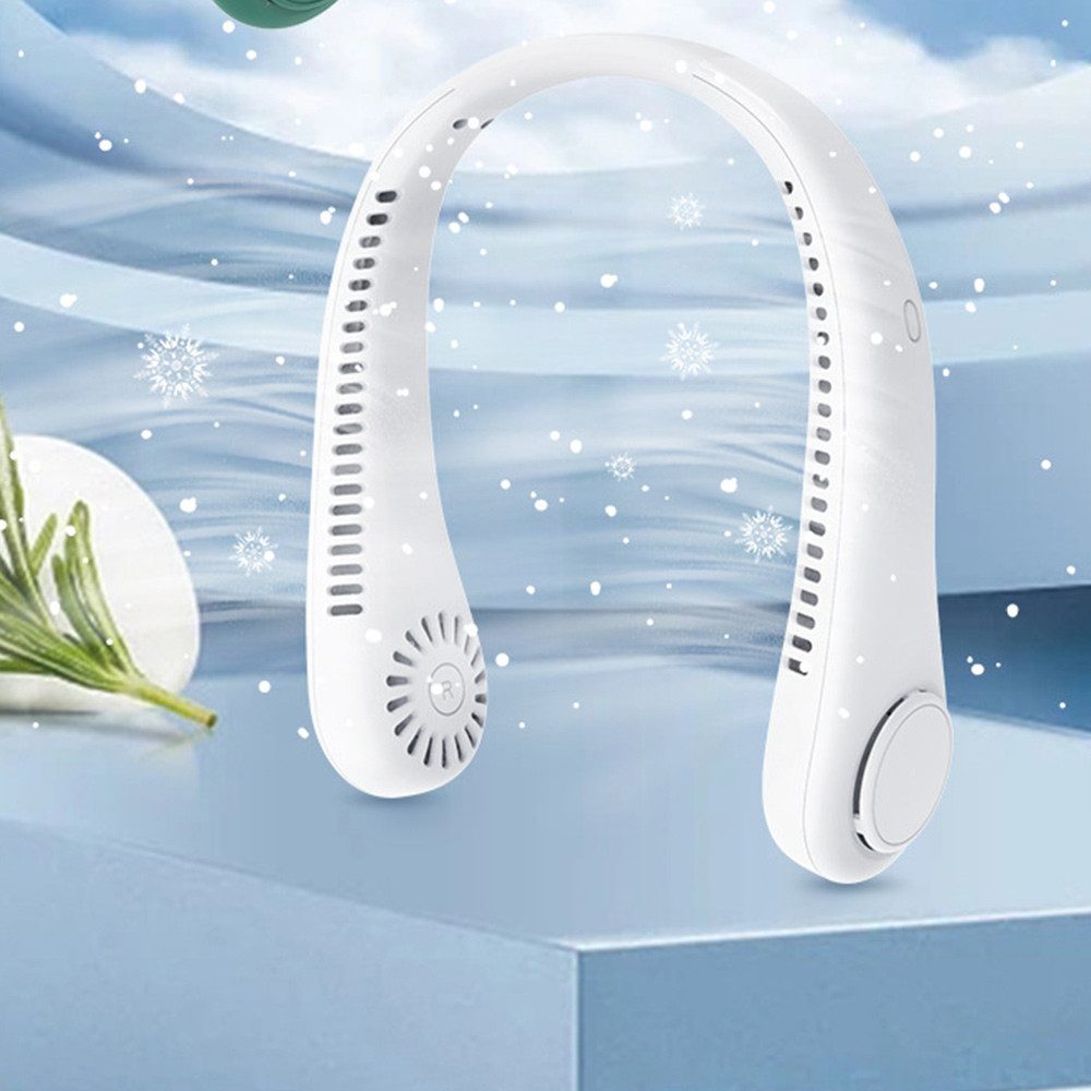 Mini USB-Ventilator Nackenventilator Blattloser Halter-Ventilator Tragbarer Halsventilator