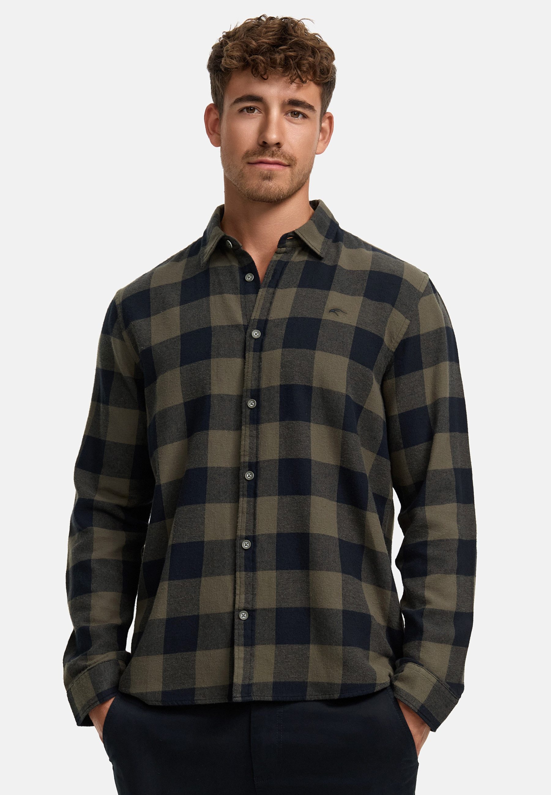 Indicode Langarmhemd Herren INGilman Herrenhemd Langarm aus 100 % Baumwolle günstig online kaufen