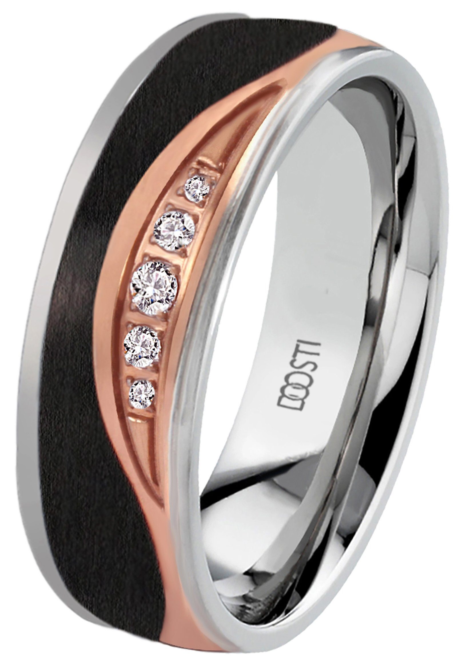 DOOSTI Trauring Schmuck Geschenk Edelstahl Trauring Ehering Partnerring LIE günstig online kaufen