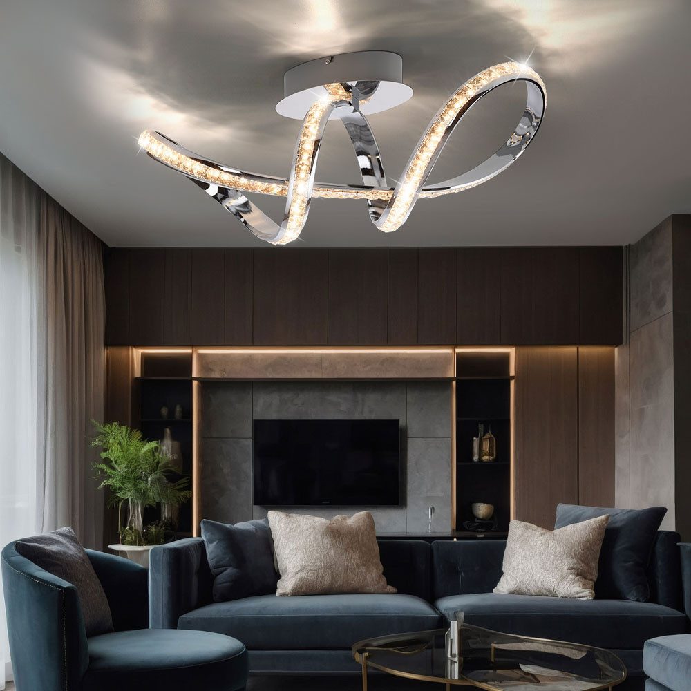 JUST LIGHT LED Deckenleuchte, LED-Leuchtmittel fest verbaut, Warmweiß, LED günstig online kaufen